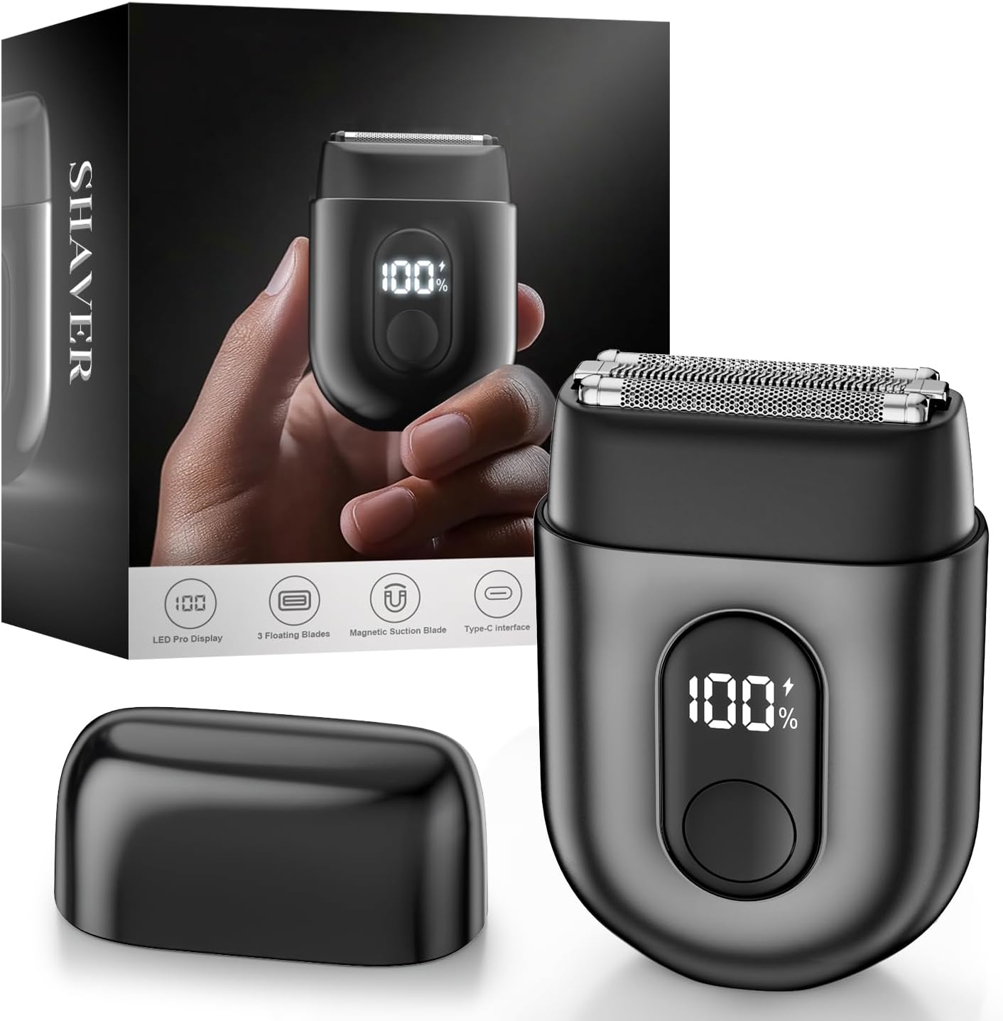 Detalle de Electric Shaver with Three Floating Blades