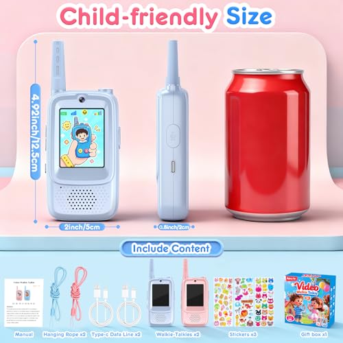 Thumbnail 7 de Joynite Walkie Talkie Bambini Ricaricabili: videochiamate in movimento per i più piccoli