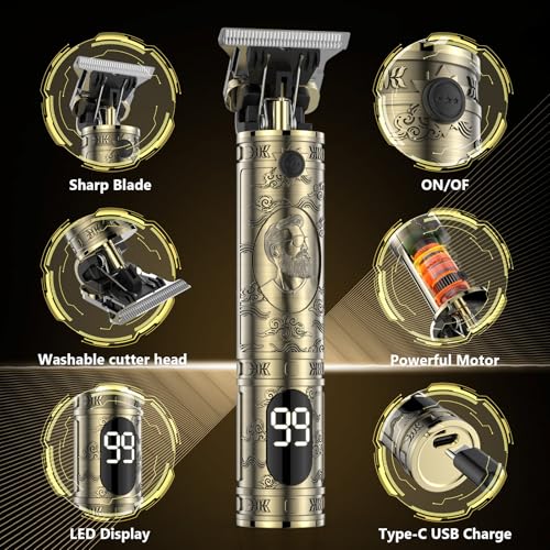 Detalle 2 de Tondeuse Cheveux Solati pour Hommes – T Zéro écart avec écran LED, finition barbier pro