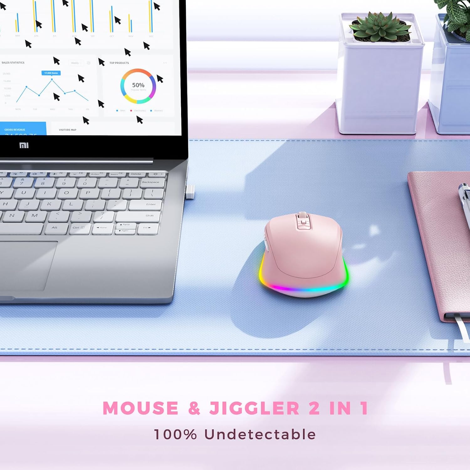 Detalle de Seenda wireless mouse with 4 DPI levels