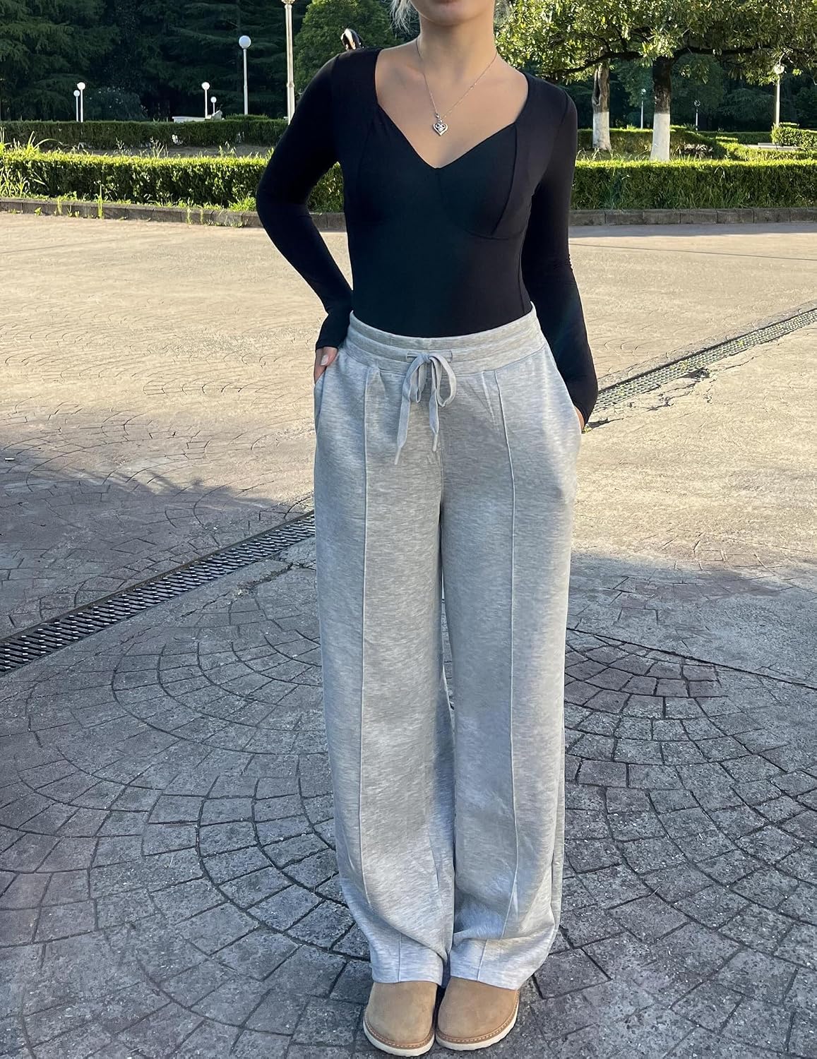 Detalle de Pantalon de jogging femme PINSPARK taille haute