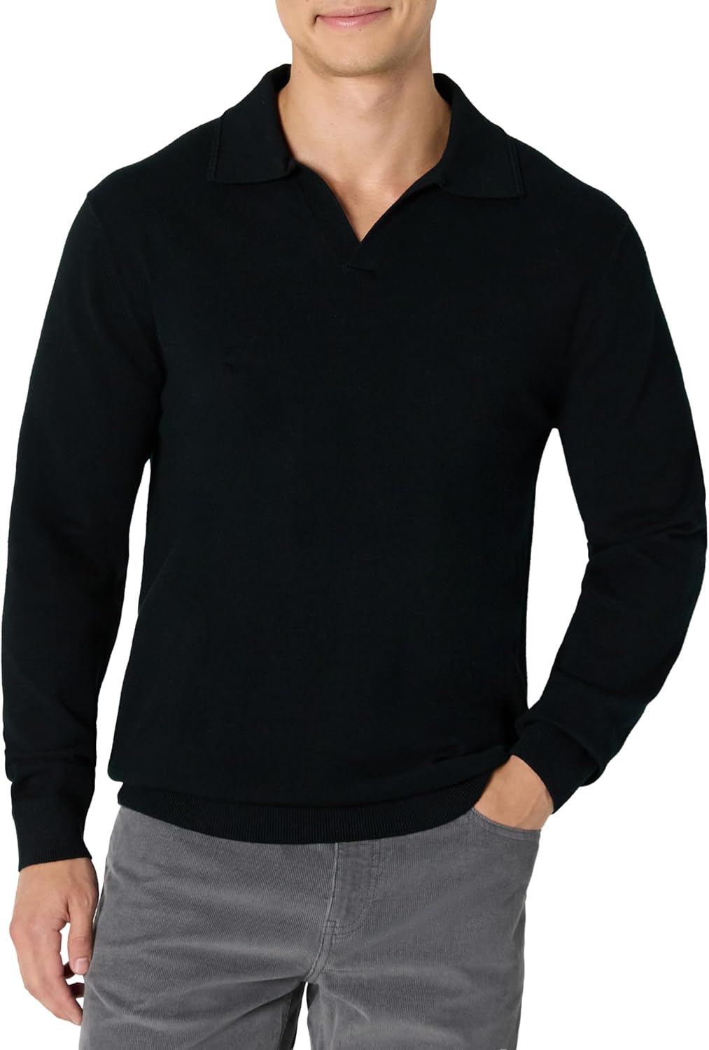 Thumbnail 4 de Amazon Essentials Men’s Long Sleeve Regular Fit Knit Polo Jumper
