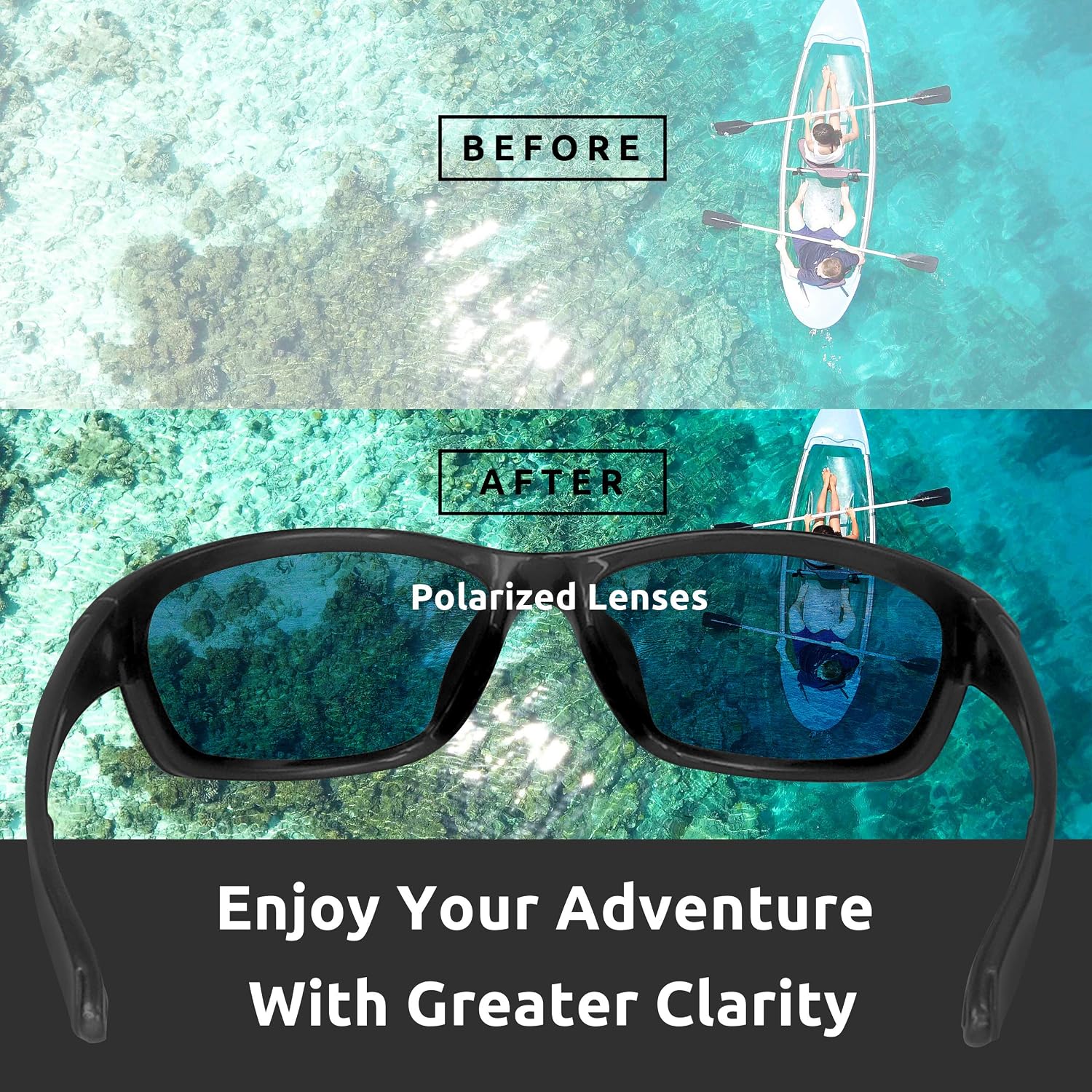 Detalle de ICECUBE AVENTO Polarisierte Sport-Sonnenbrille mit UV400-Schutz – für Männer und Frauen beim Fahren & Laufen