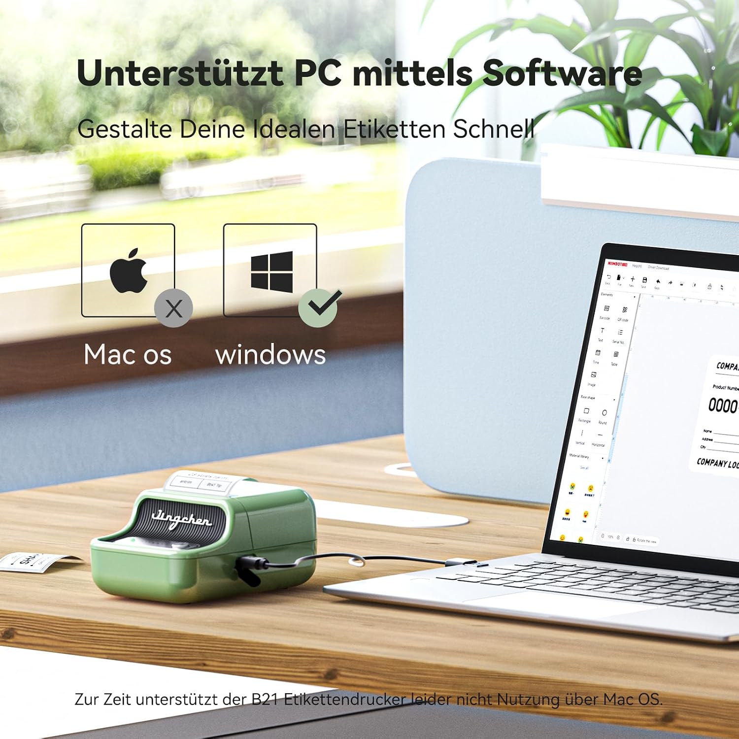 Thumbnail 5 de NIIMBOT B21 Etikettendrucker Selbstklebe Label Printer 256 GB đ
