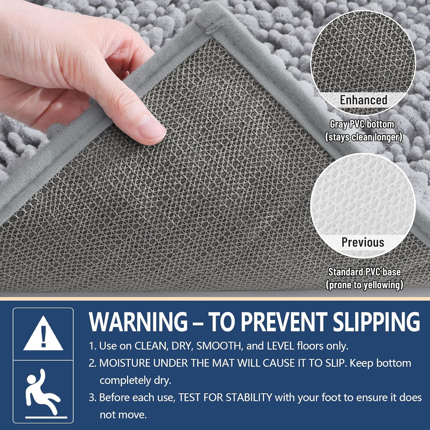 Detalle 1 de Arotive Chenille Bath Mat 24x16