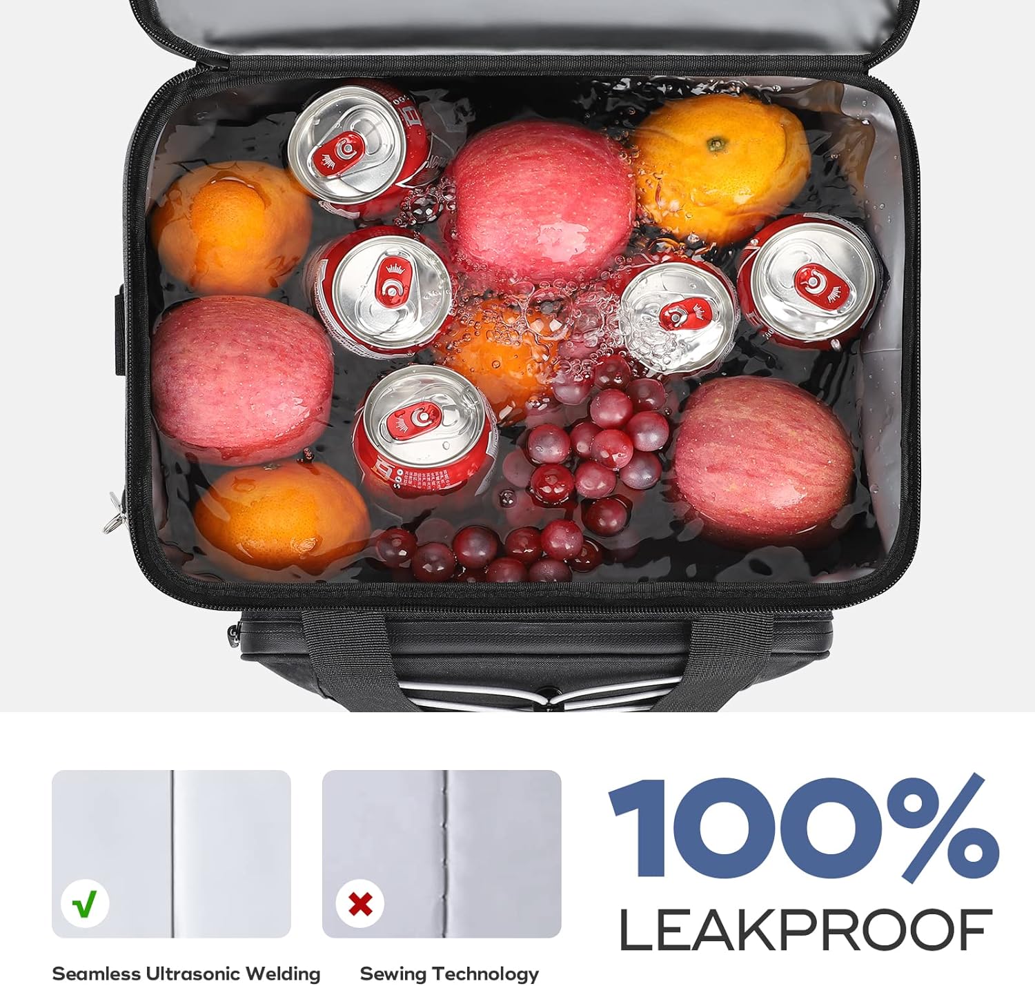 Detalle 2 de RealCool 35/45 Can Collapsible Soft Cooler Bag with 5-Layer Insulation