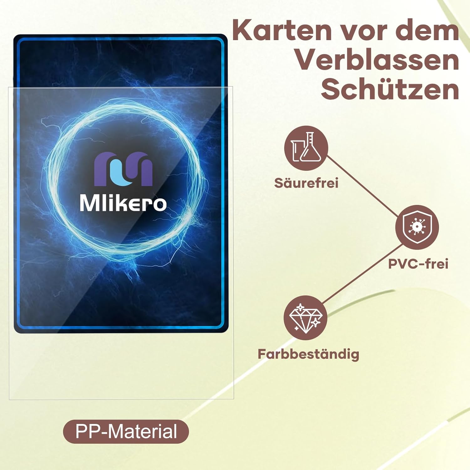 Detalle 1 de Mlikero Kartenhüllen Soft 600 Stück, 66 x 91 mm