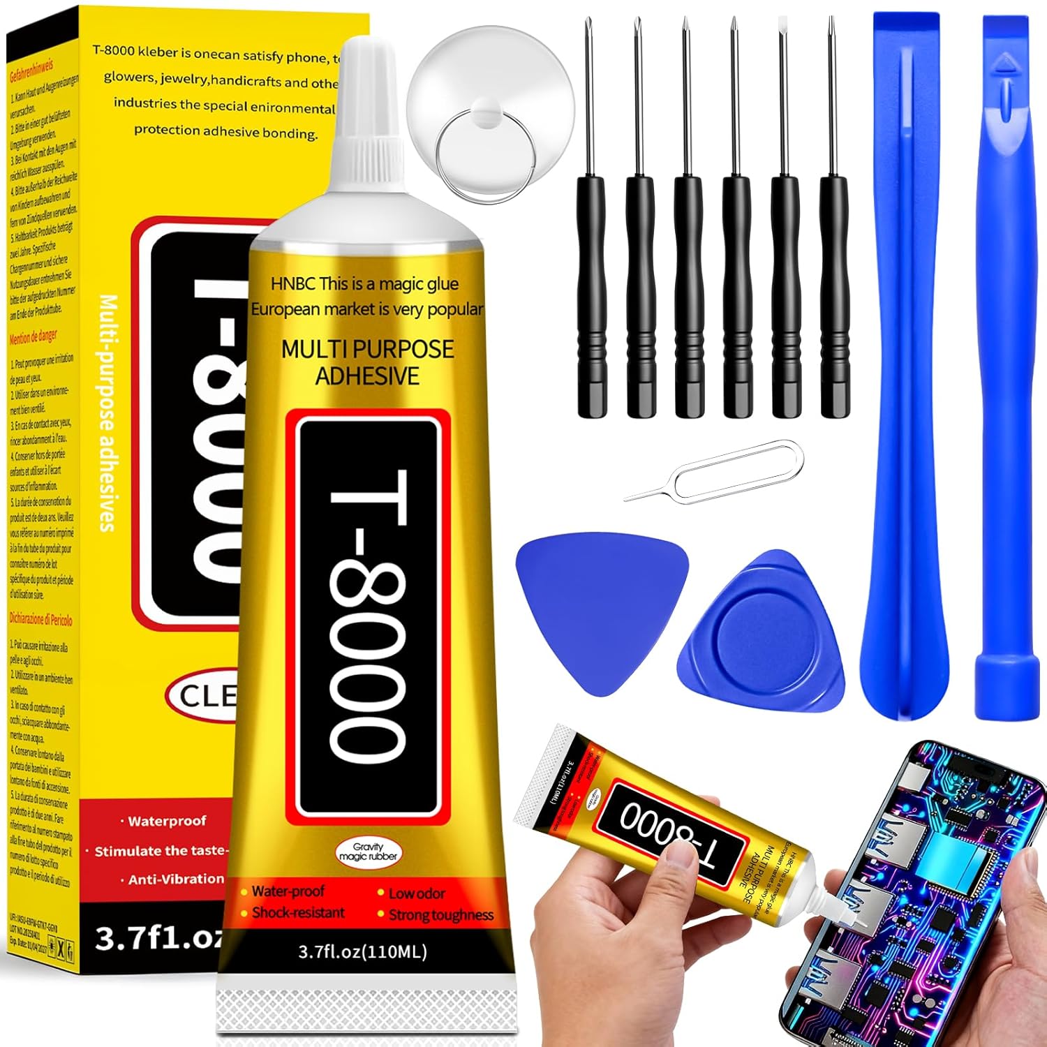 Detalle de Pegamento Pantalla Movil 110ml para reparaciones