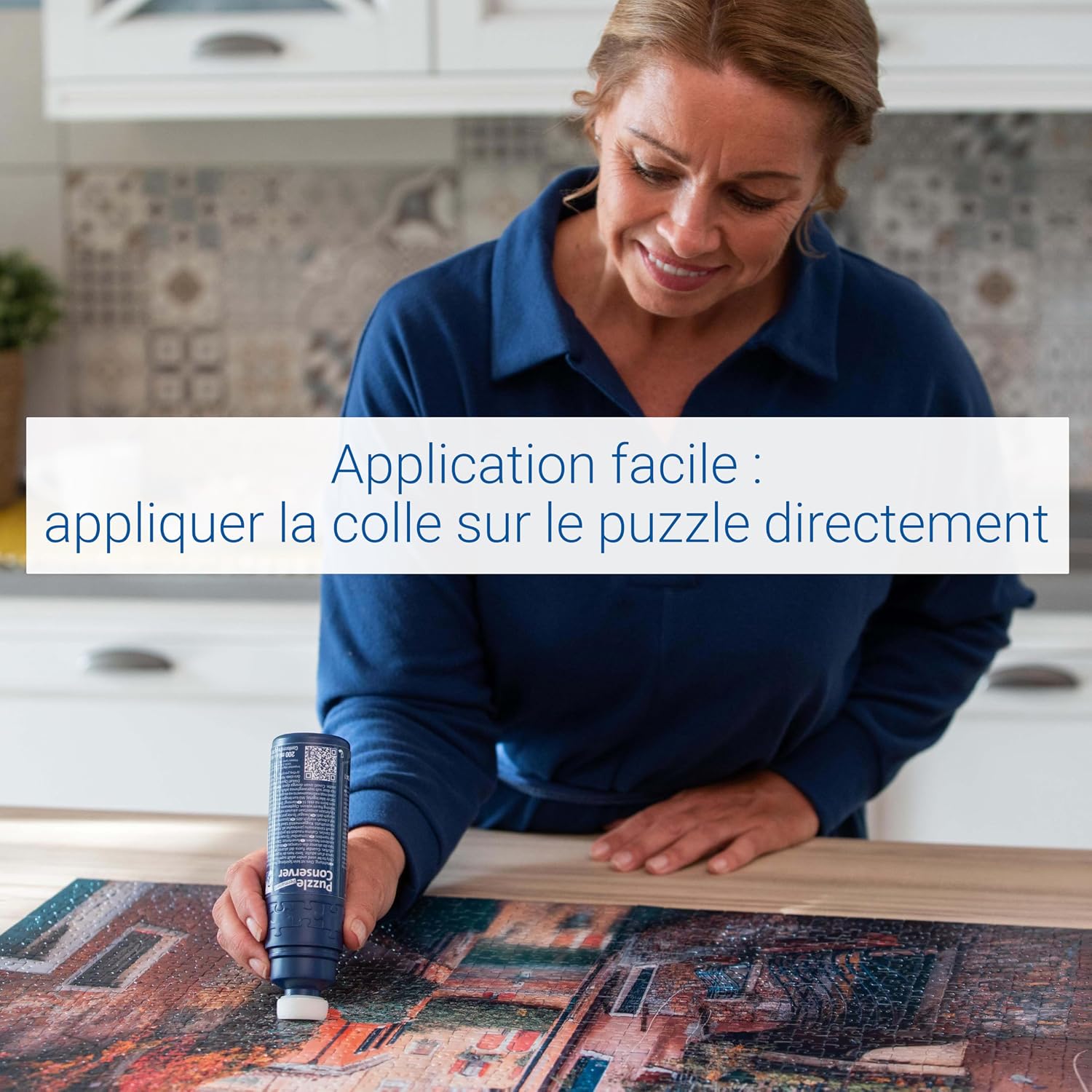 Detalle 2 de Ravensburger Puzzle Conserver Permanent – Transparent Kleber, 200 ml