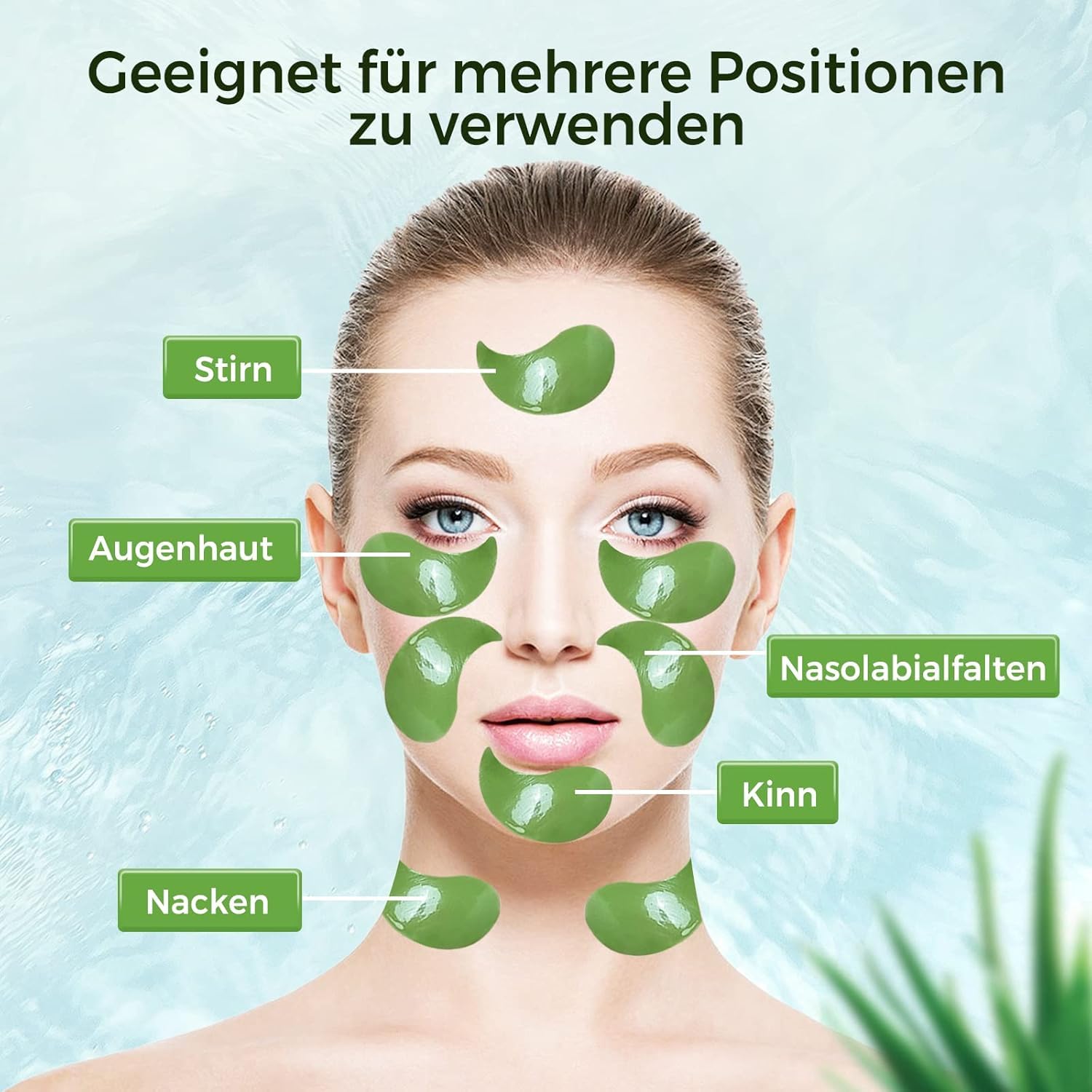 Detalle 1 de Augenpads 80 Stk. mit Kollagen