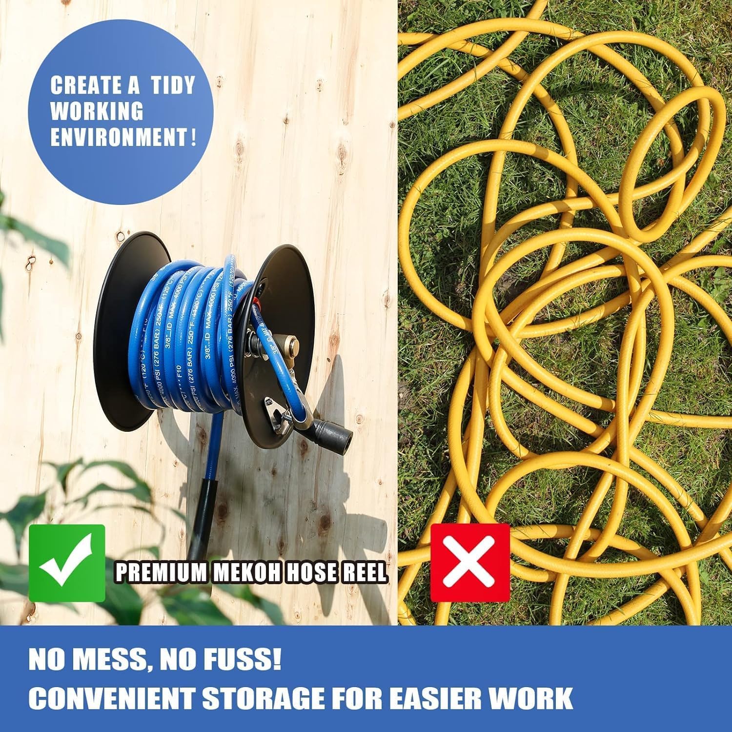 Thumbnail 1 de MEKOH Pressure Washer Hose Reel 4000 PSI