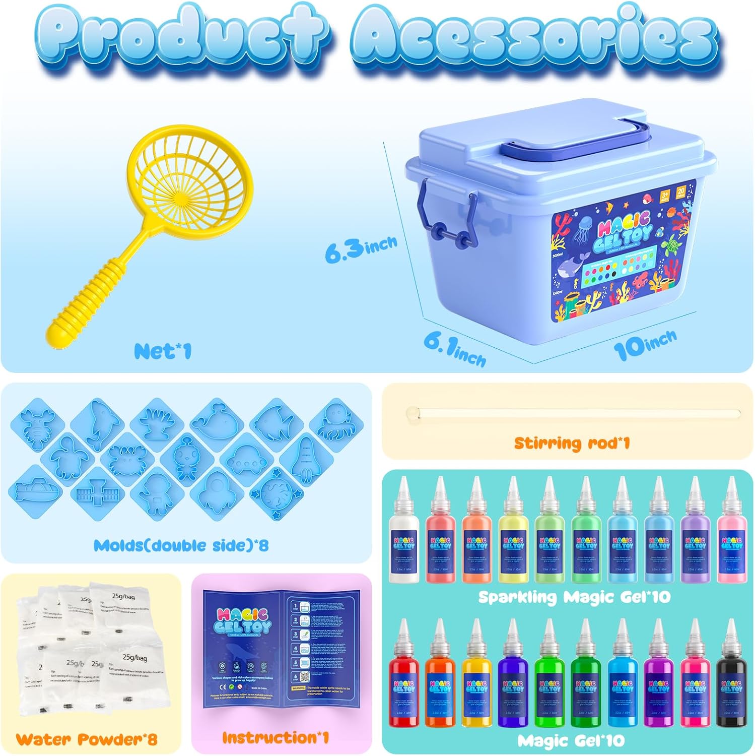 Thumbnail 4 de Hot Bee Magic Water 20-colour Aqua Fairy kit 🎨