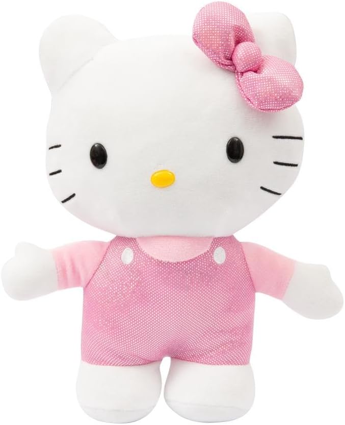 Detalle de Hello Kitty HKT12200 gosedjur, 30 cm, rosa satinklänning och rosett