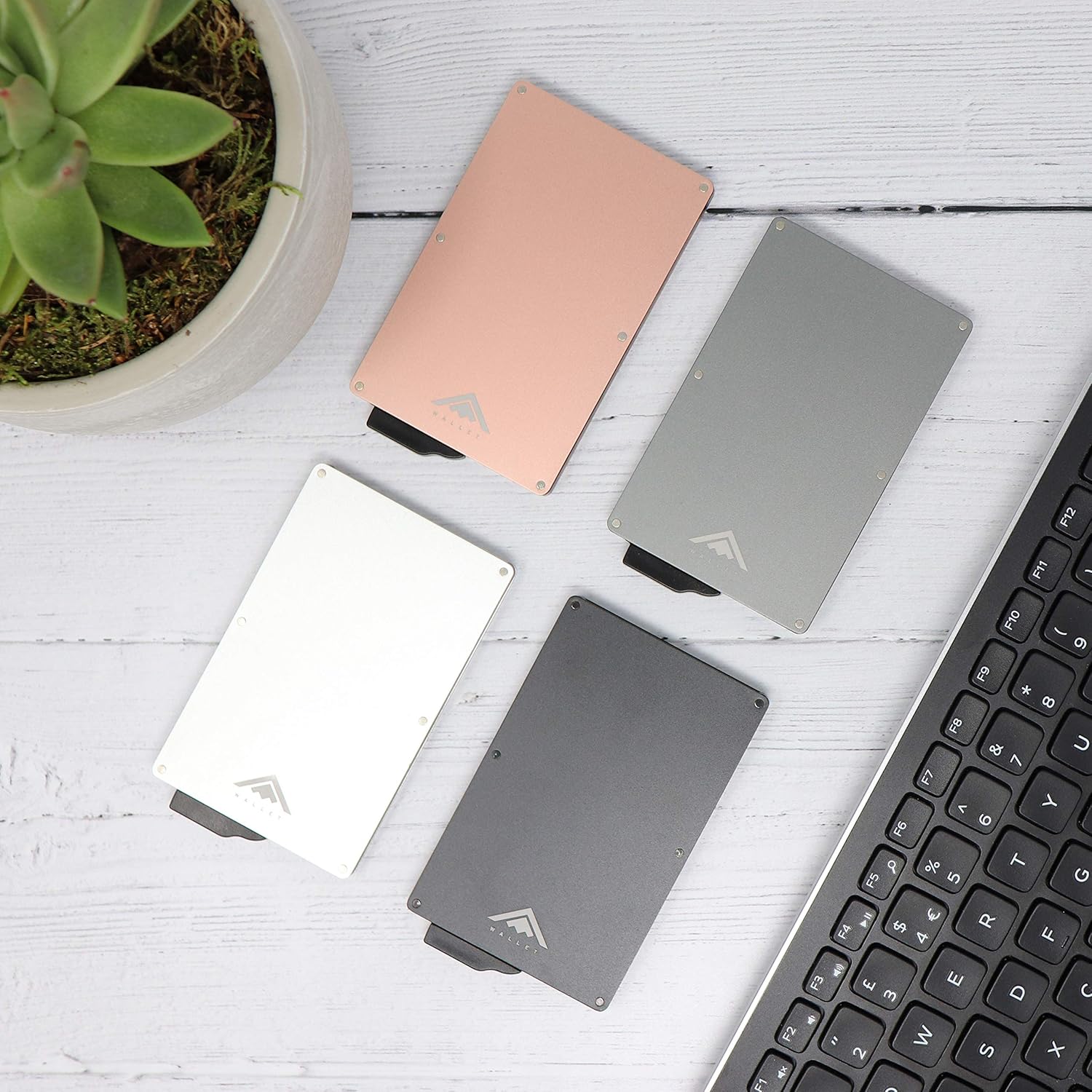Thumbnail 1 de Stealth Wallet – Smart Minimalist Card Holder (Grey) with RFID/NFC Blocking, Pop-Up 10-Card Capacity