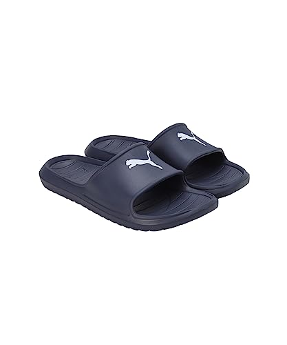 Detalle de PUMA Divecat Adult Unisex Slide V2 Lite Cat PEACOAT-WHITE (40.5): chanclas con plantilla texturizada y EVA moldeada