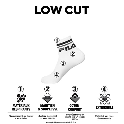 Thumbnail 1 de FILA Calcetines rendimiento algodón lote de 6