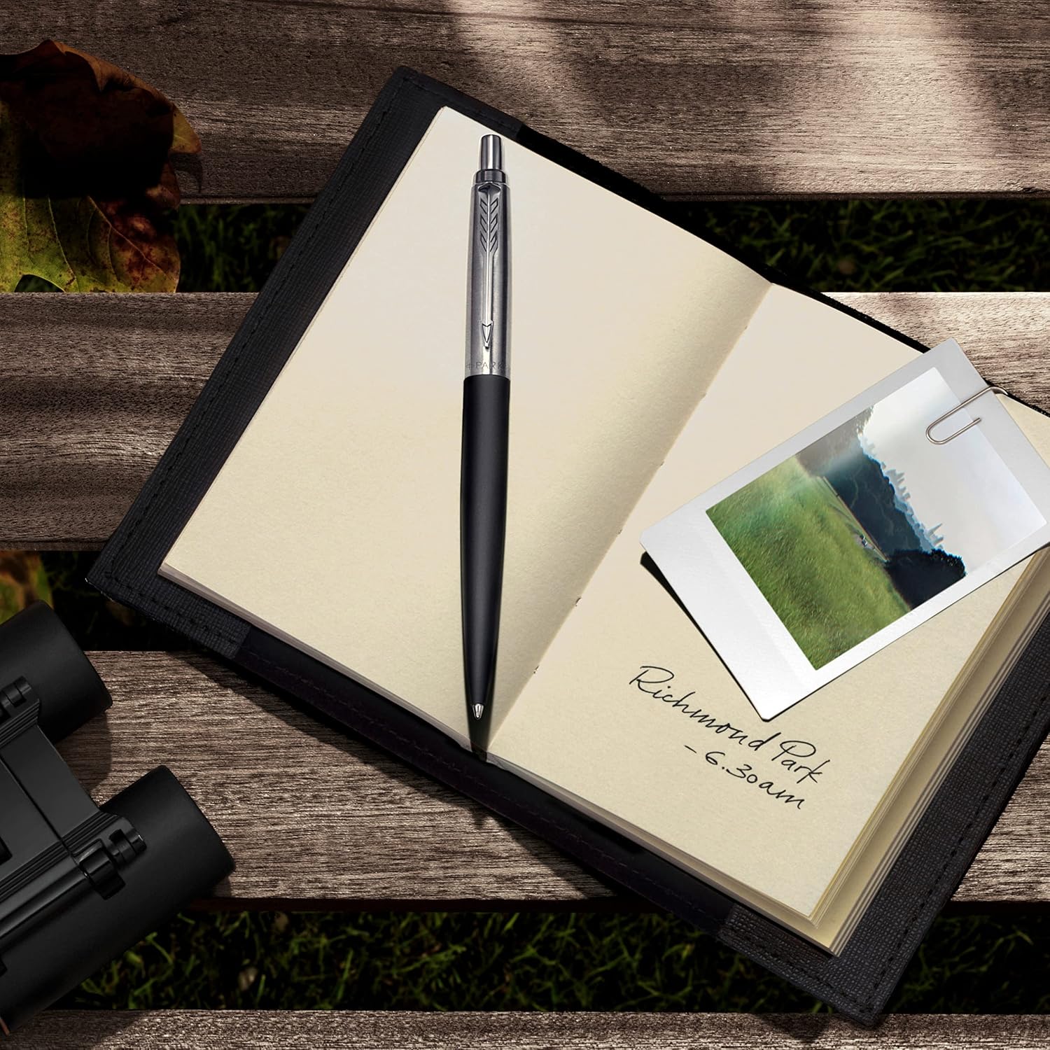Thumbnail 3 de Parker Jotter XL stylo bille Noir Mat Richmond moyenne encre bleue