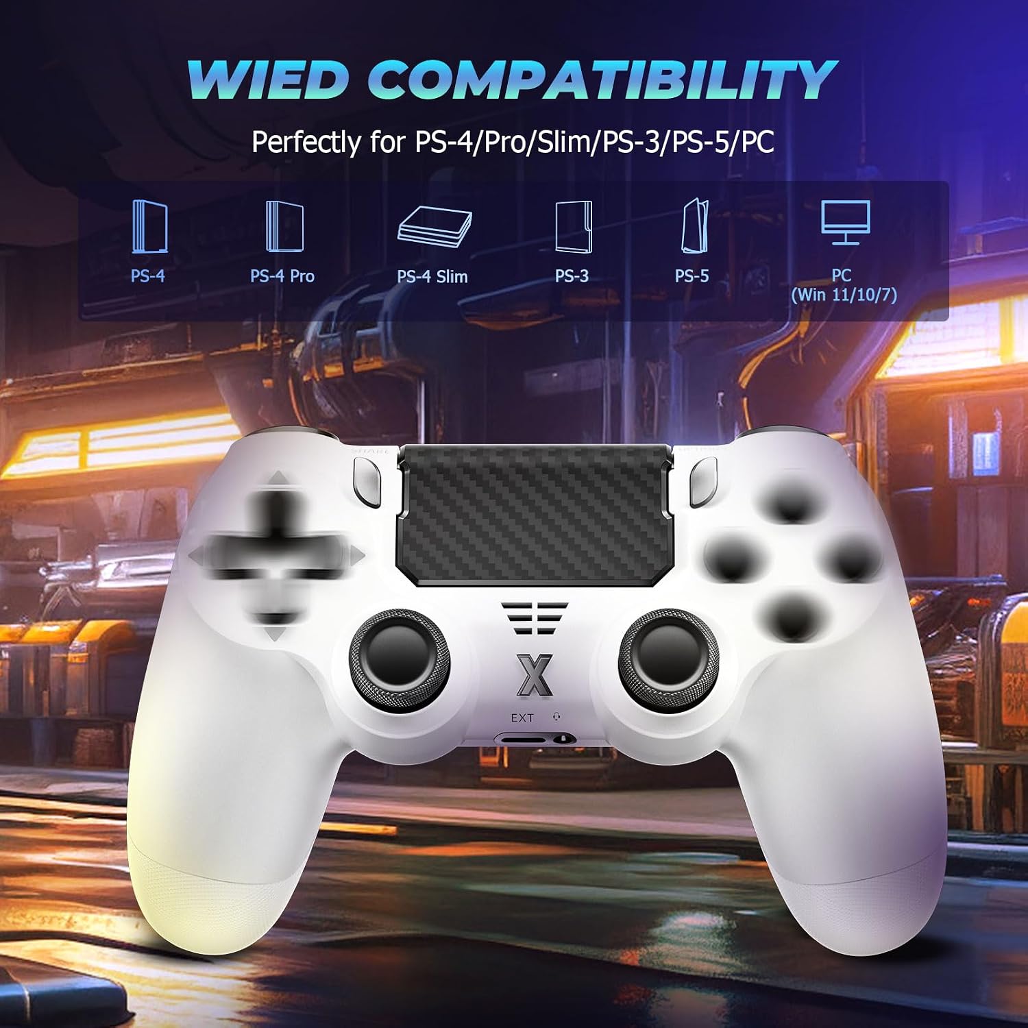 Detalle 2 de Suoxiom Wireless Controller for PS4, six-axis sensor