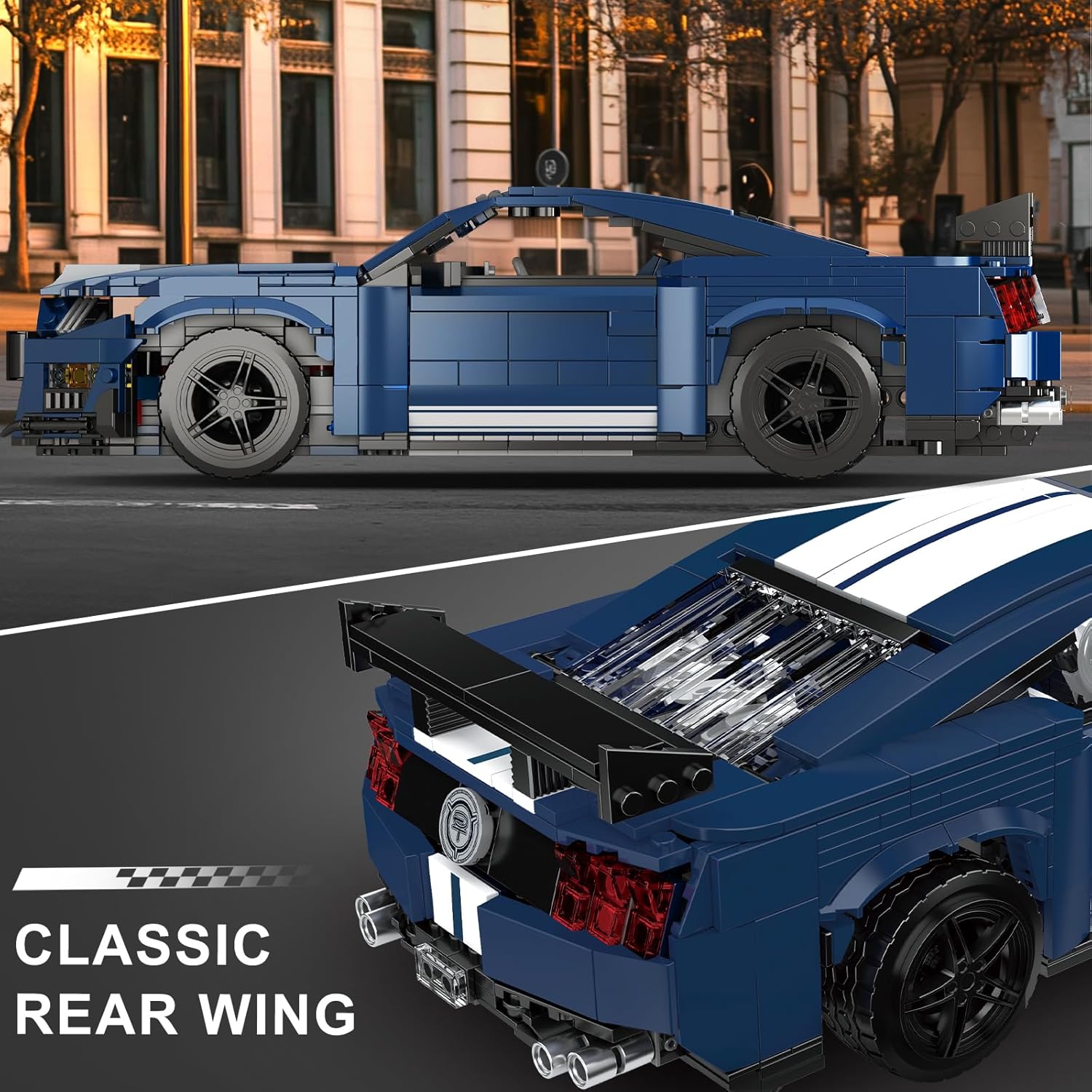 Thumbnail 4 de Mould King 10208 – Kit de construction de muscle car technique (1556 pièces), modèle classique à monter