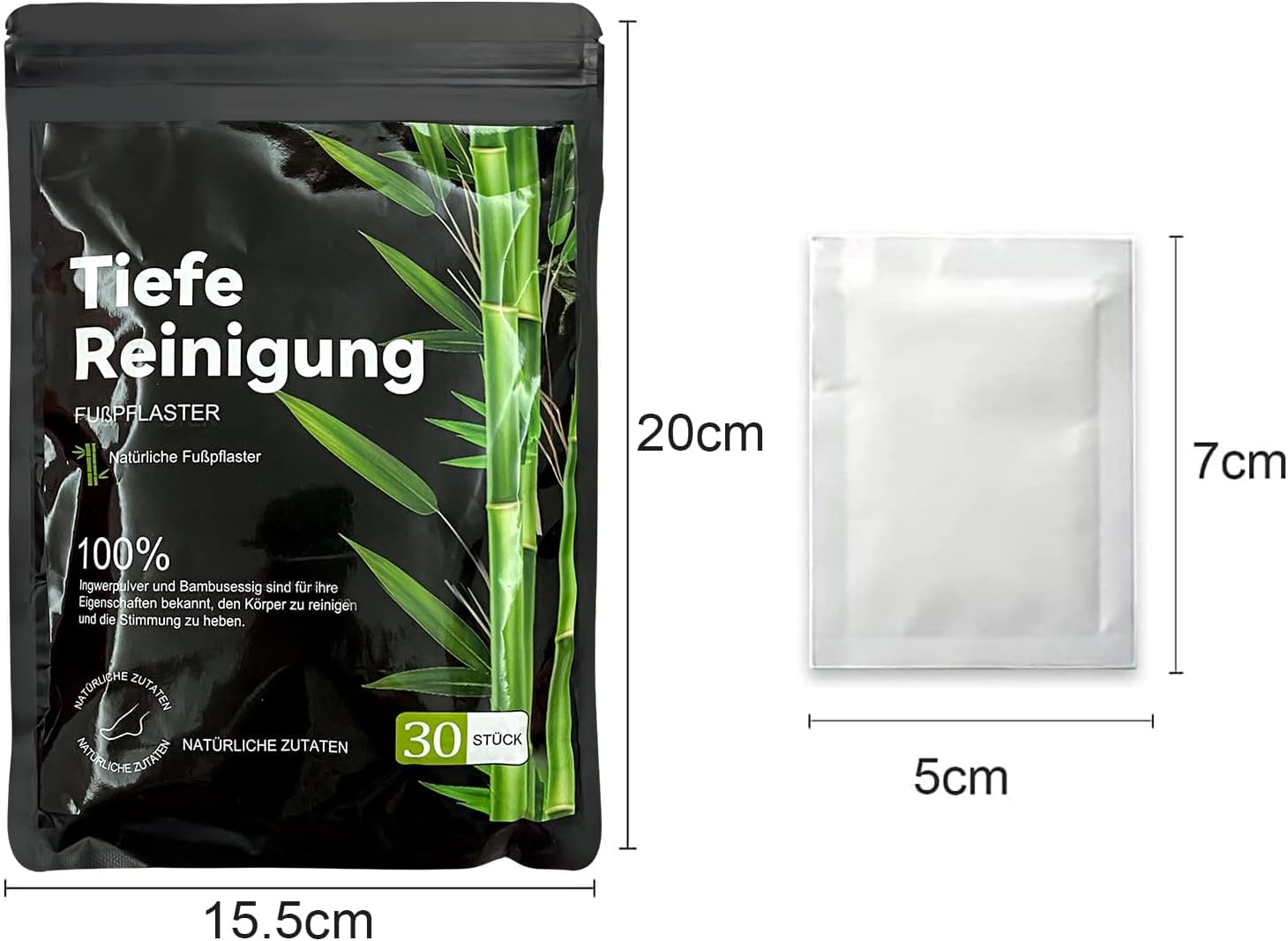 Detalle 2 de Fußkleber 40 Stück für Tiefenreinigung