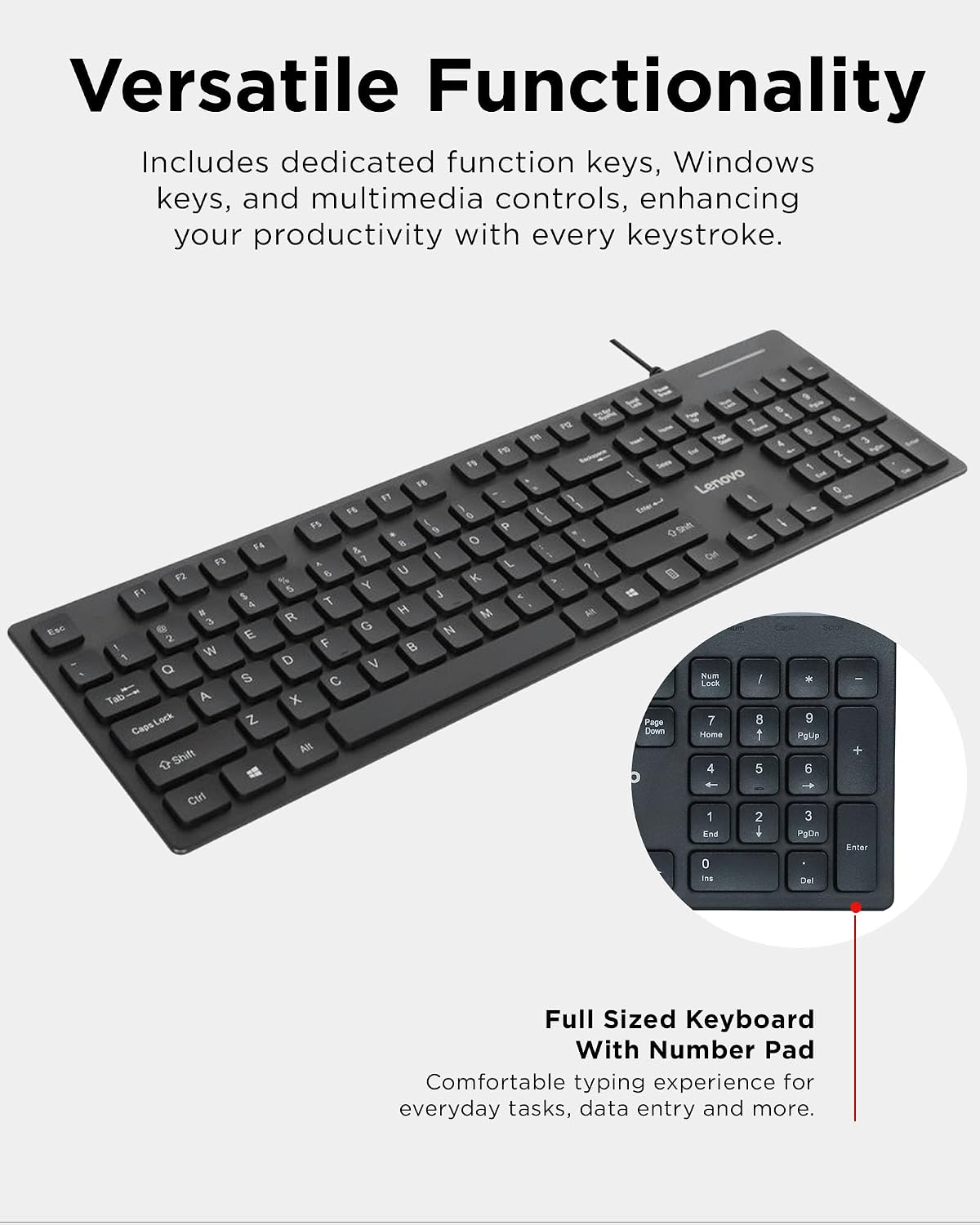 Detalle 2 de Lenovo USB-C Keyboard