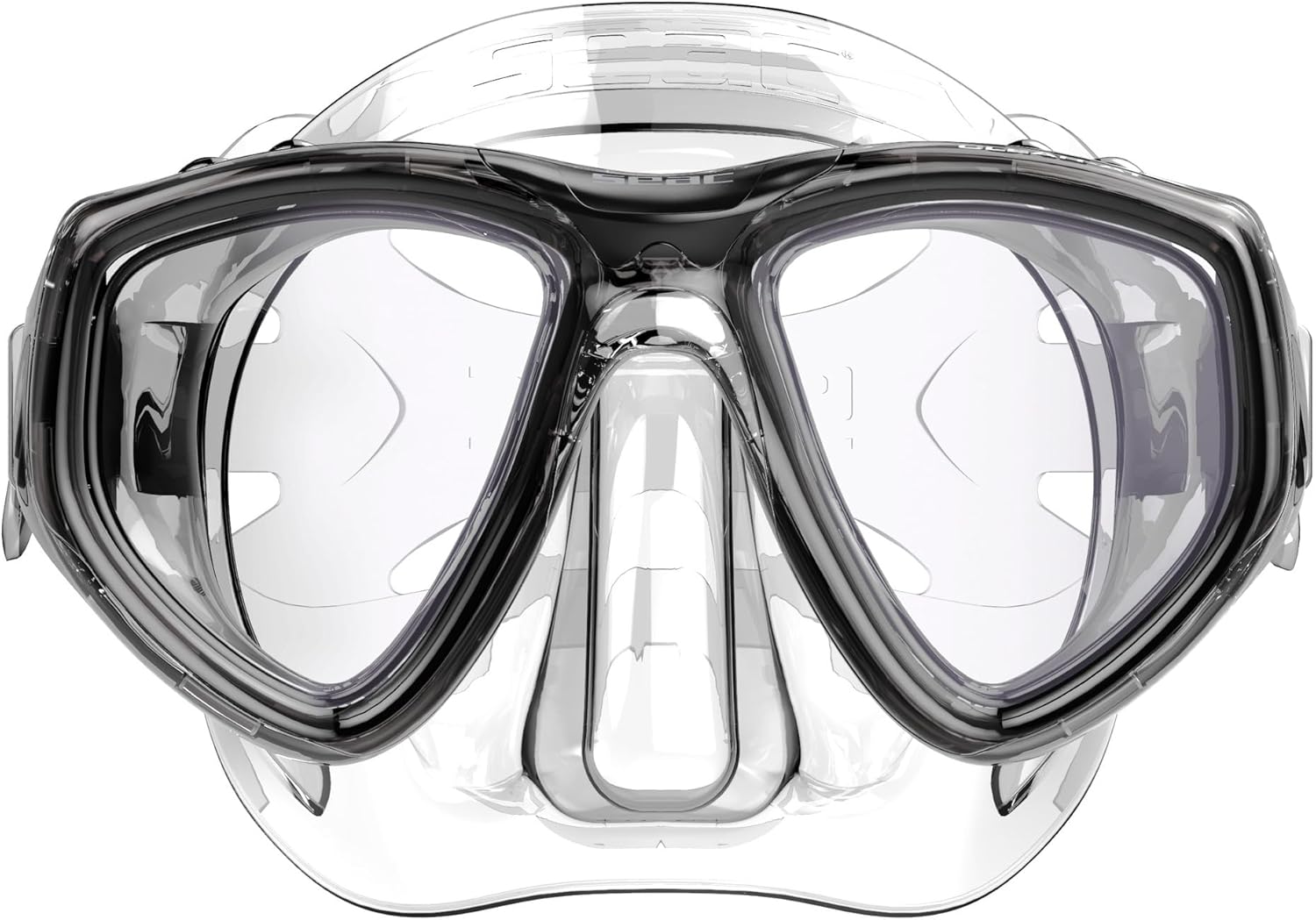 Thumbnail 2 de SEAC Clear masque de plongée bi-verre en silicone (anti-buée durable, low volume)
