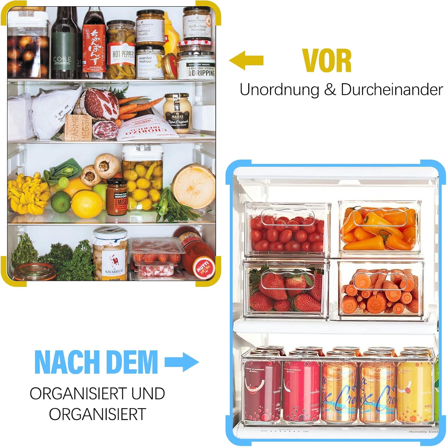 Detalle 2 de changshengda Kühlschrank Organizer Set 6er