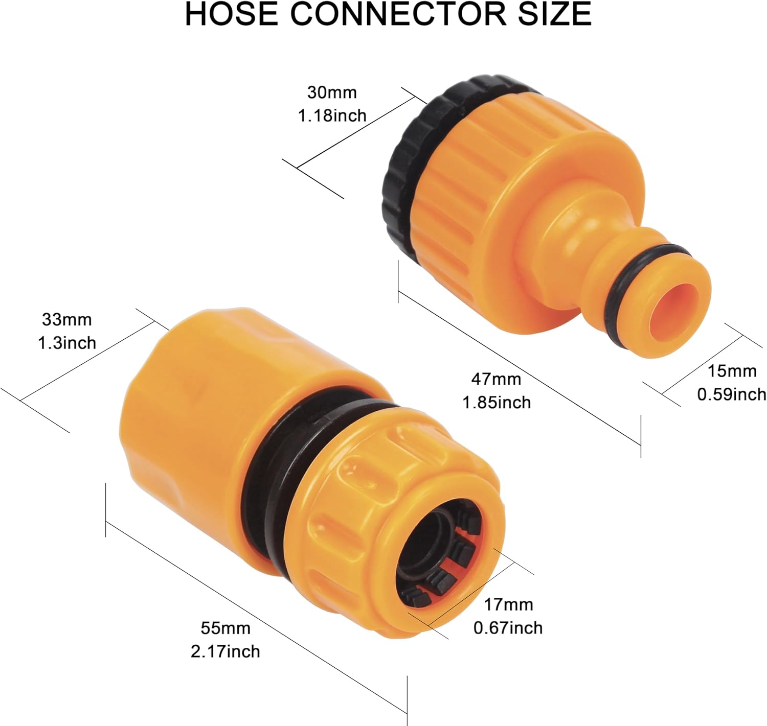 Thumbnail 6 de XCZYN Garden Hose Connectors Fitting Set (quick-connect) for 1/2 & 3/4 inch taps