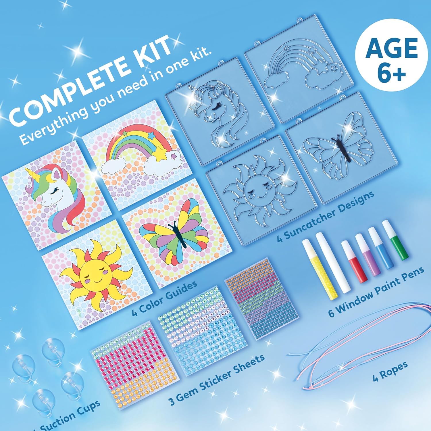 Thumbnail 4 de Klever Kits Suncatcher Craft Kit 4‑design set
