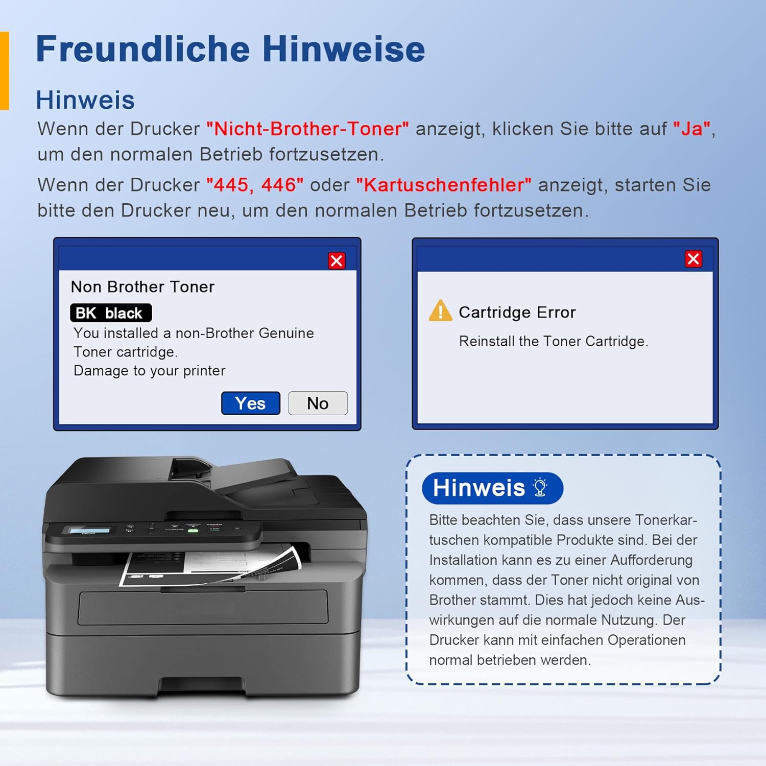 Thumbnail 5 de Palmtree TN2510/ TN2510XL – Kompatibler XL-Toner für Brother HL-/MFC-Drucker