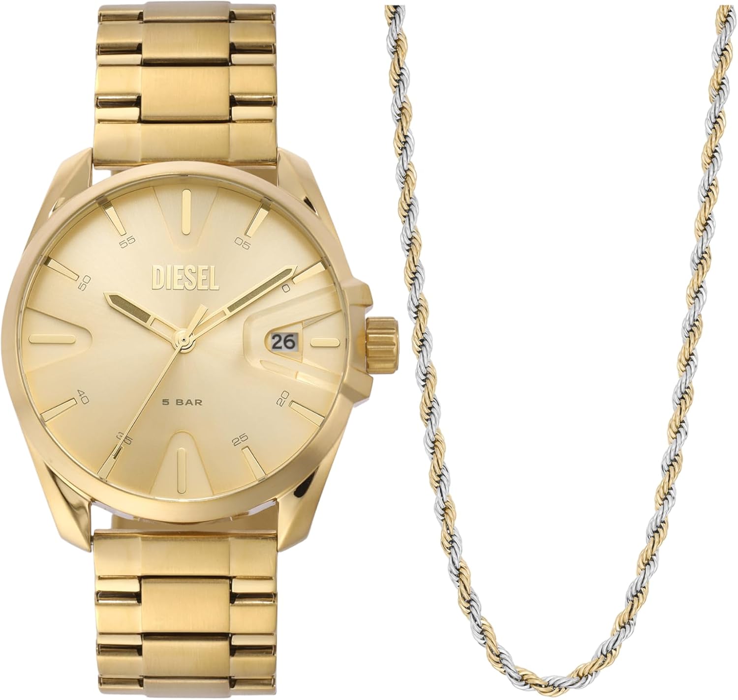 Detalle de Diesel MS9 Montre Homme - Quartz à trois aiguilles avec bracelet acier ou cuir