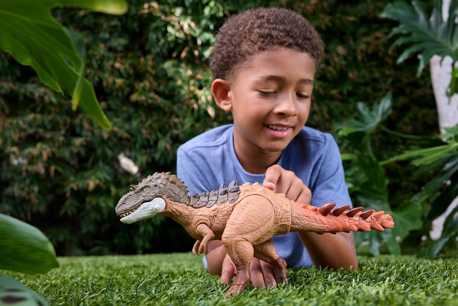 Thumbnail 1 de Mattel Jurassic World Dinosaur Figure Toy – Gigantic Thrashers Large Gorgosaurus with 2 Attack Action & Evolve Feature (JKL86)