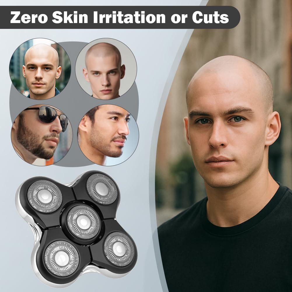 Thumbnail 6 de AOOWU 4826641 Replacement Shaver Heads, 5 Dual-Track Heads for Remington Balder Pro