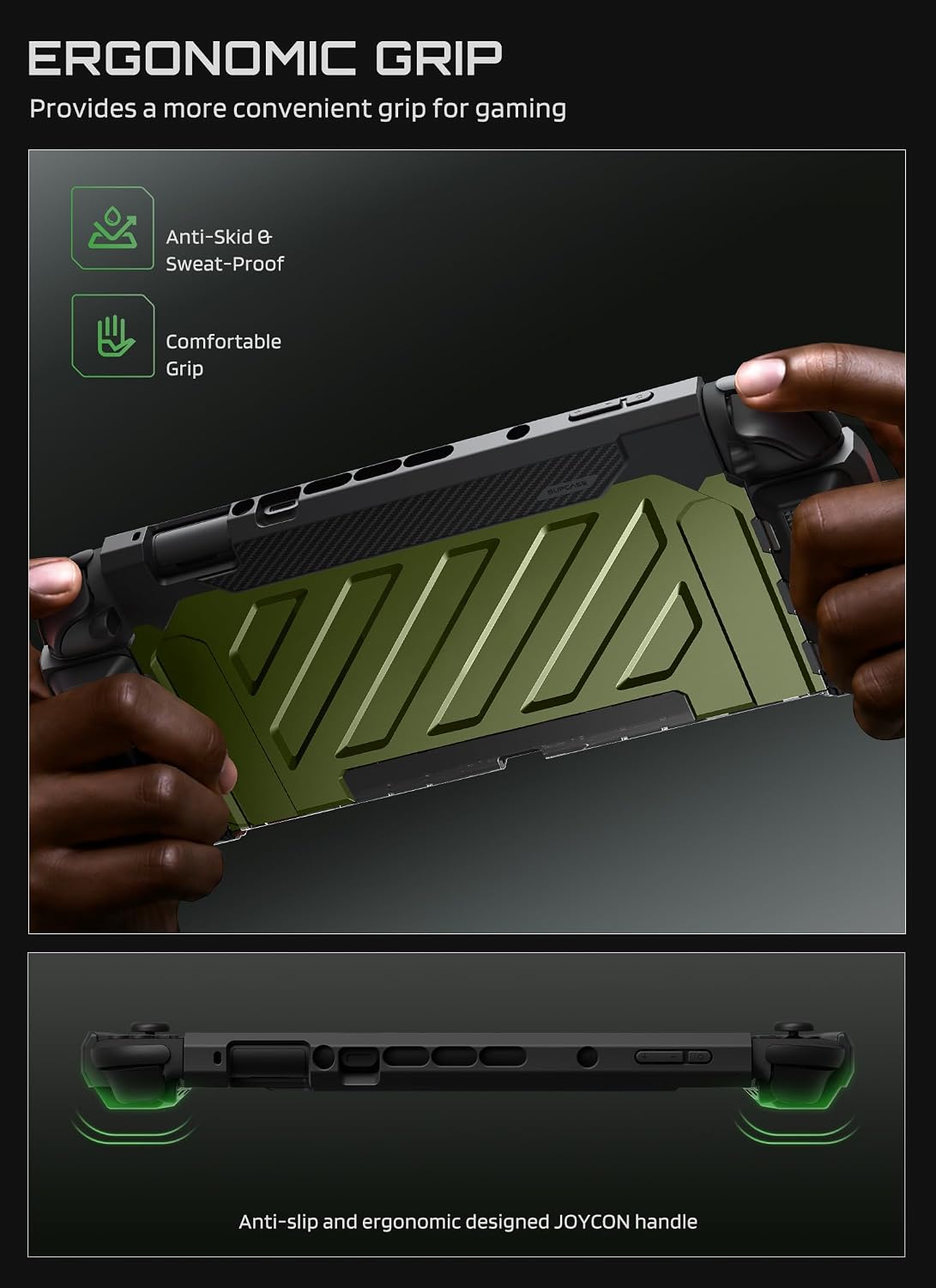 Detalle 2 de SUPCASE Unicorn Beetle Pro SUP-Switch2025-UBPro Nintendo Switch 2 Case, Green