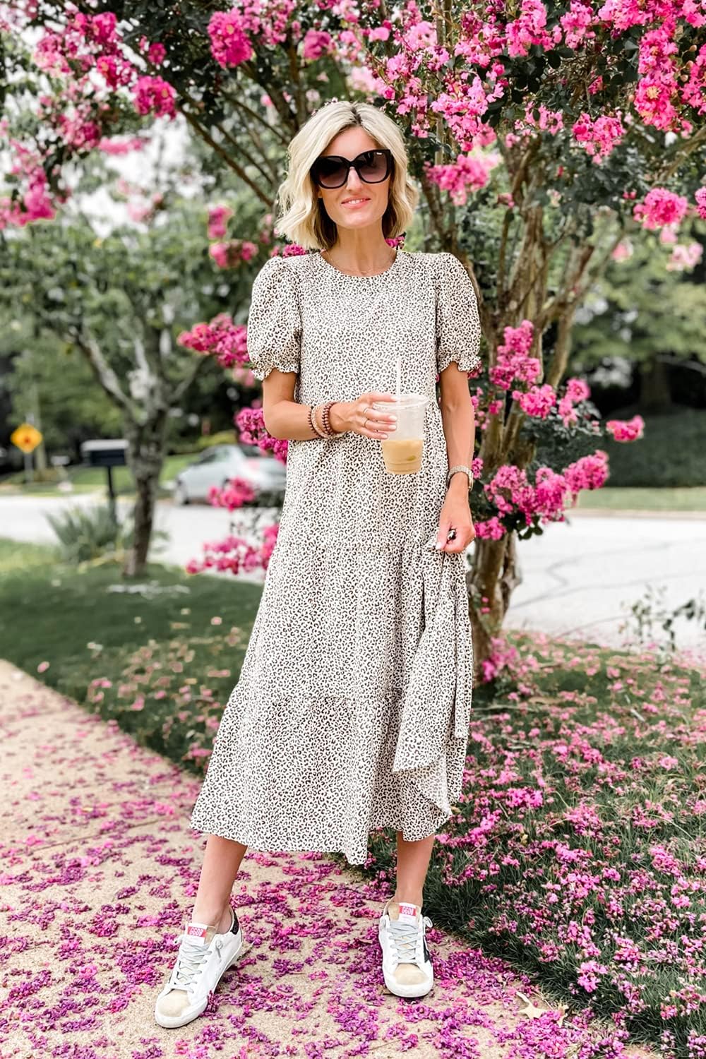 Detalle de PRETTYGARDEN Summer Dresses for Women 2026 – Floral Boho Midi Sun Dress