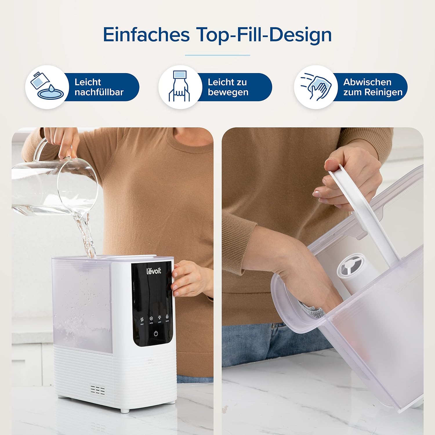 Thumbnail 6 de Levoit Top-Fill Luftbefeuchter Smart Humidifier 4,5 L