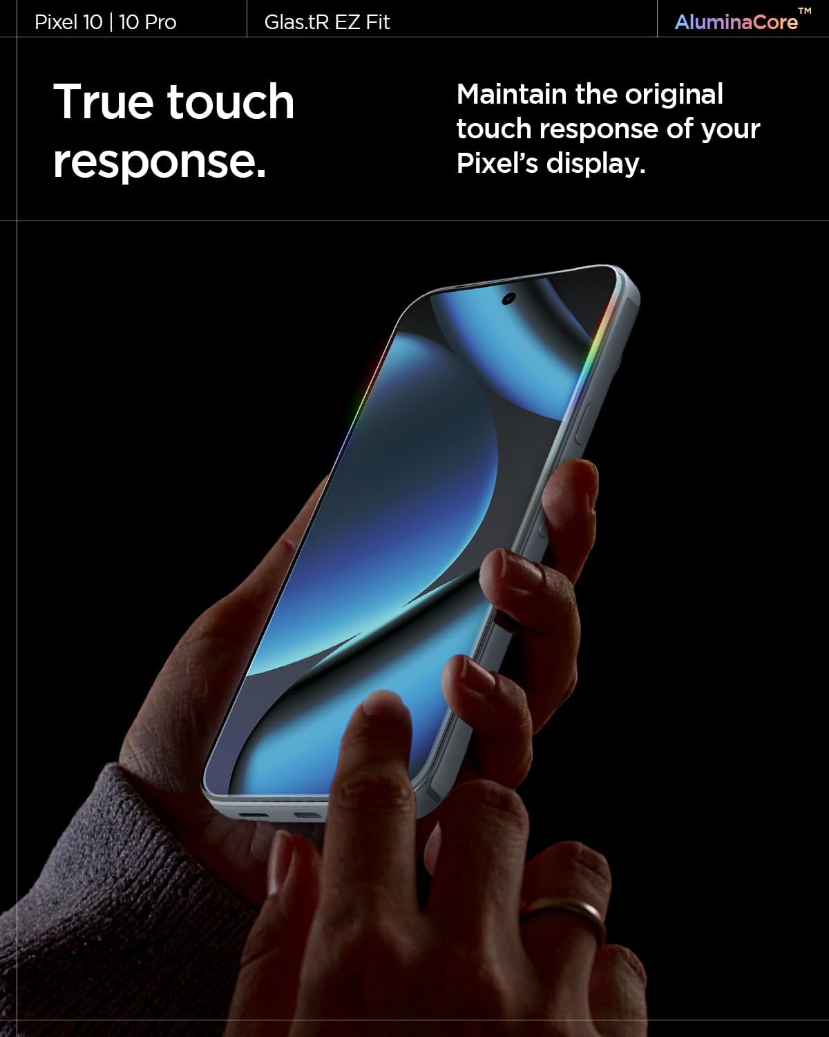 Thumbnail 5 de Spigen Glas.tR EZ Fit Verre trempé pour Google Pixel (9 / 9 Pro / 10 / 10 Pro) – kit d’installation inclus