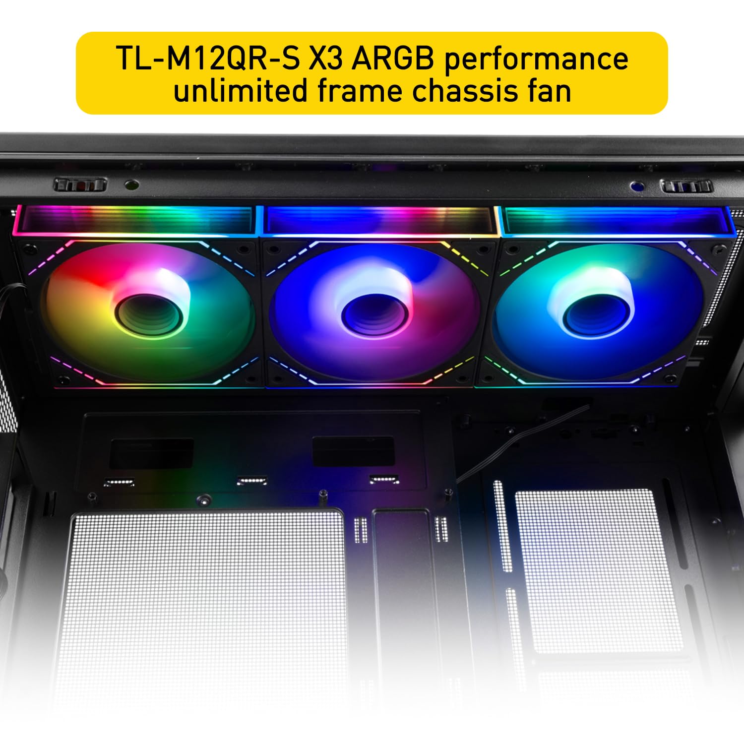 Detalle de THERMALRIGHT TL-M12QR-S X3-D2 リバースケースファン 120mm PWM・ARGB対応