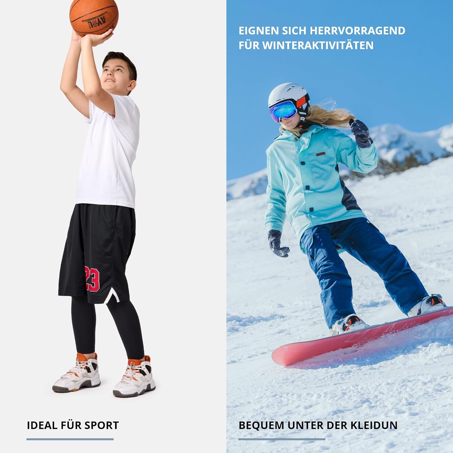 Thumbnail 5 de Ladeheid LA40-259 – dziecięce legginsy termoaktywne na zimę i sport