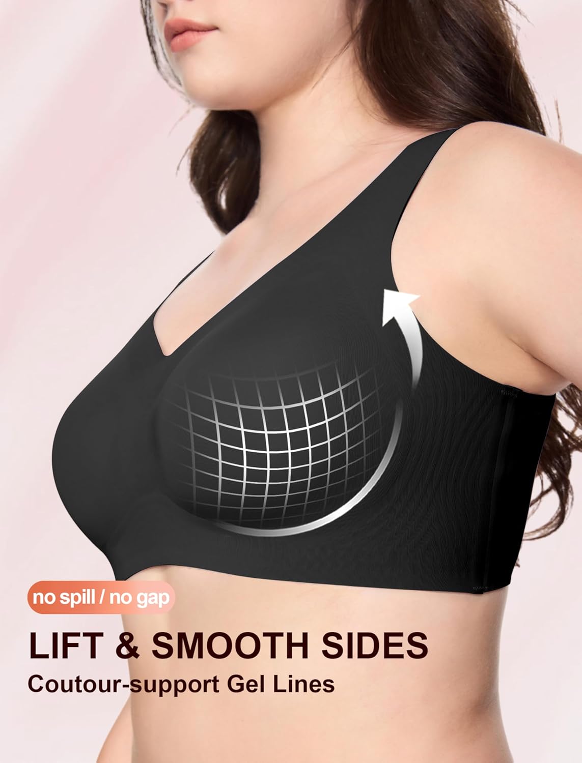Thumbnail 2 de Soft Intention Jelly Wireless Bra (Seamless Push Up, Full Coverage) — Regular & Plus Size