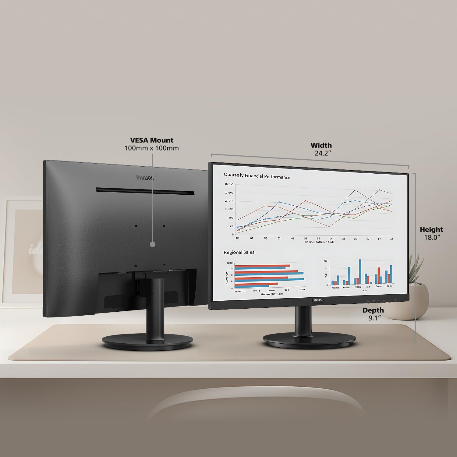 Thumbnail 5 de Philips 271V8LB 27-inch Full HD monitor