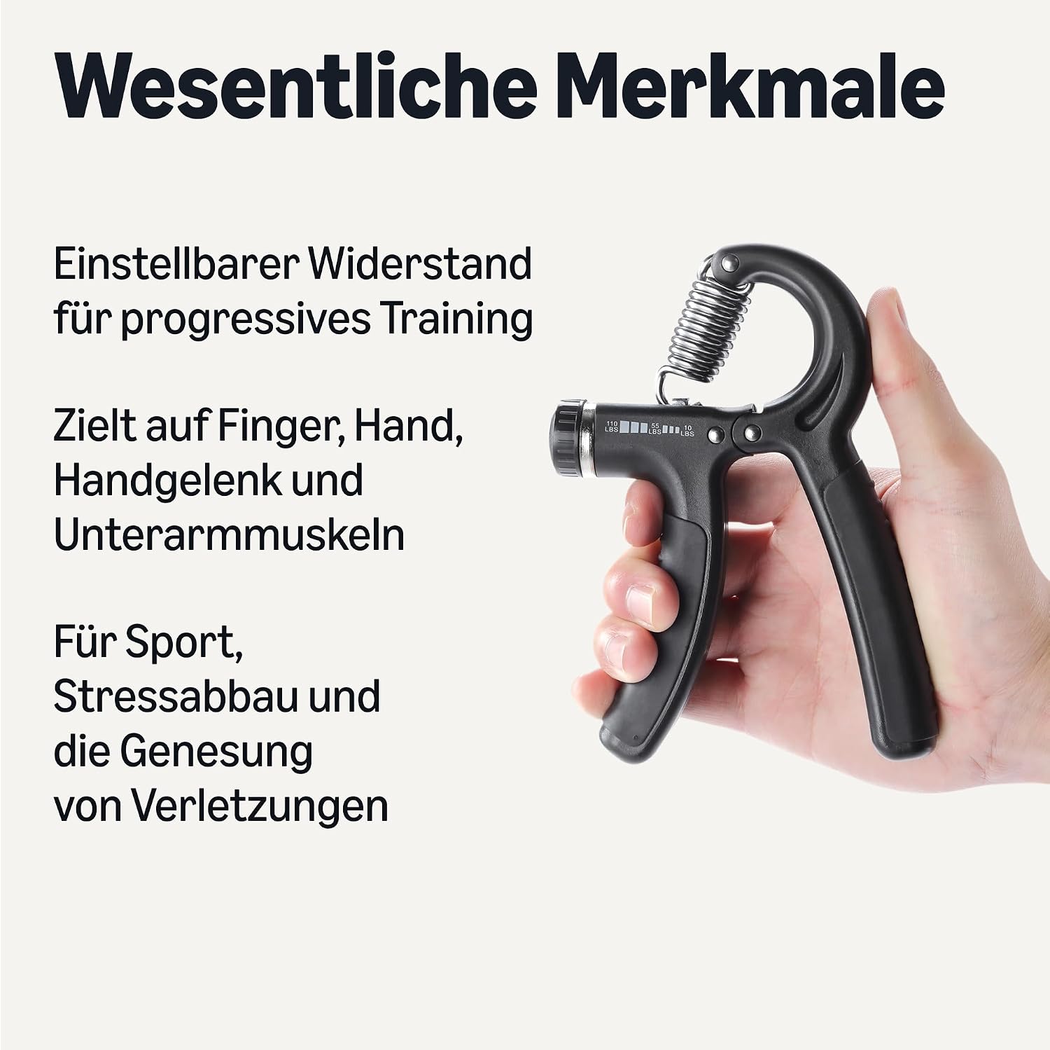 Detalle 2 de Amazon Basics Griffkrafttrainer Unterarm 5-tlg. Set