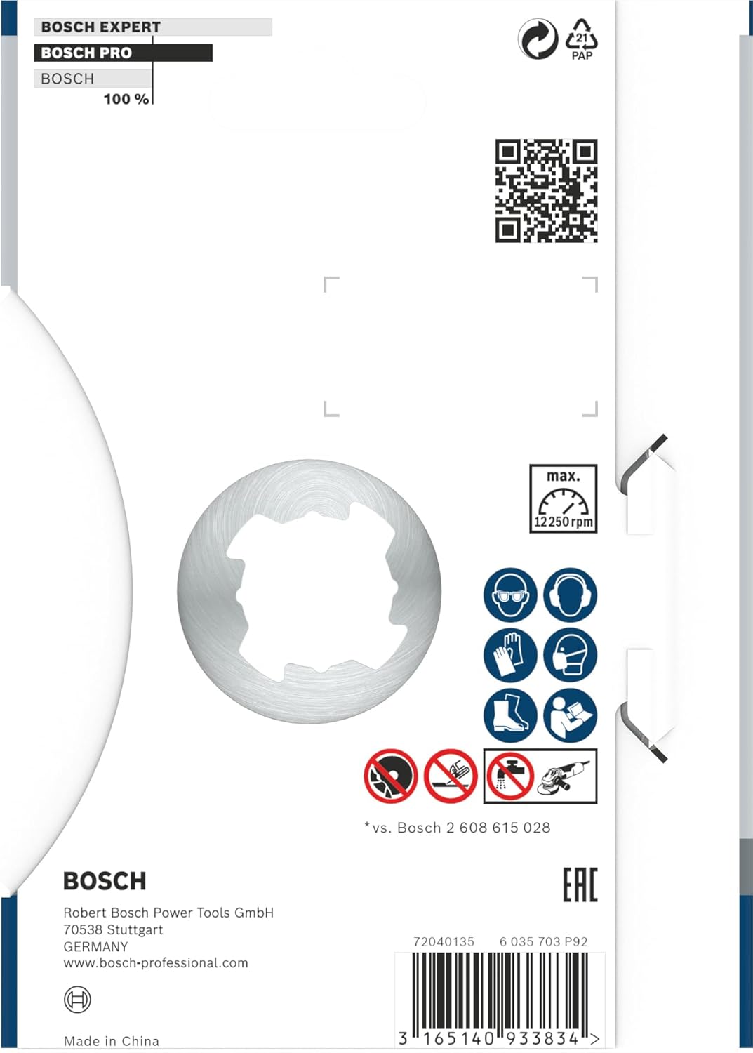 Thumbnail 3 de Bosch 1x PRO Multi Material Diamanttrennscheibe (X-Lock) – für Beton & Stahlbeton, Ø 125 mm