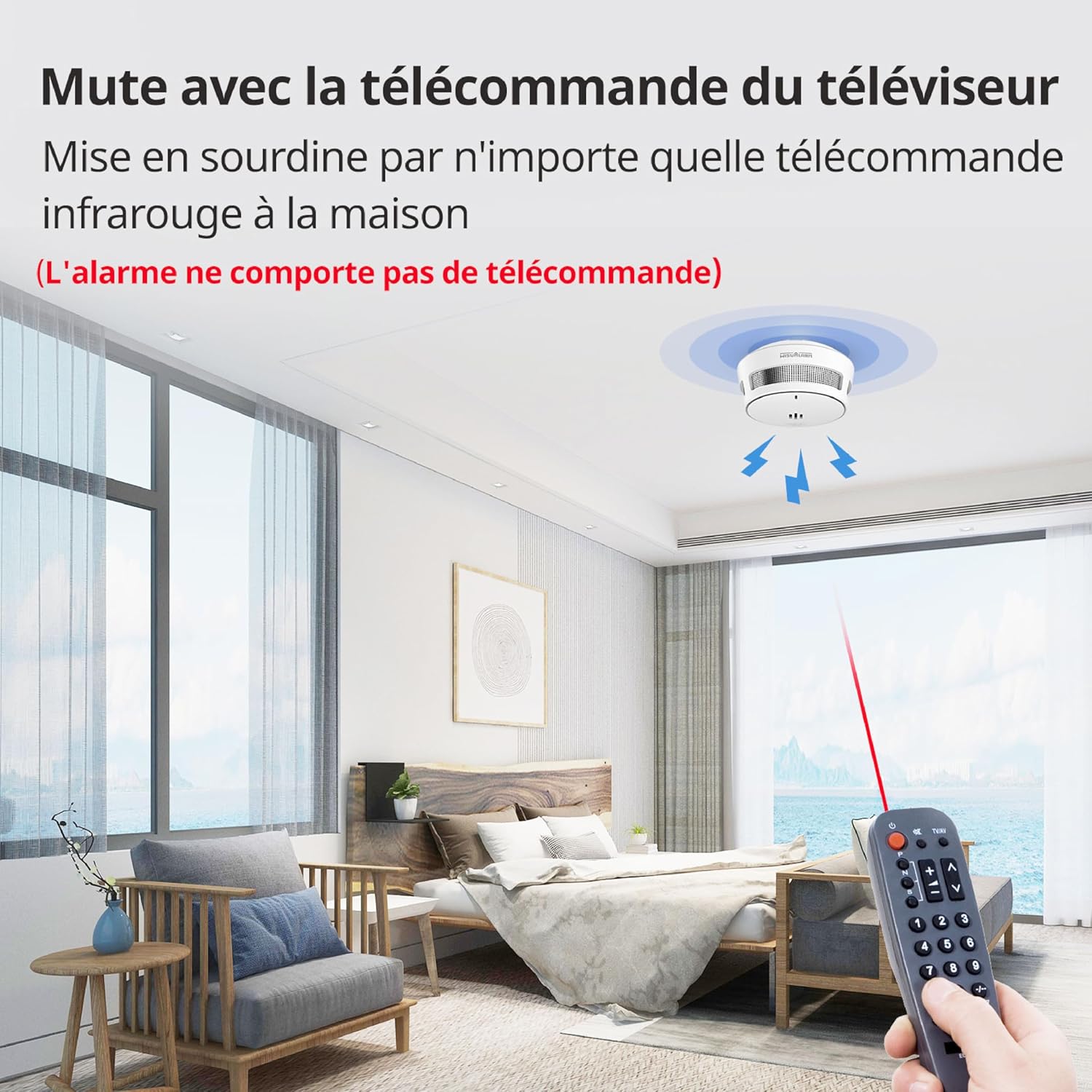 Thumbnail 3 de Détecteur de fumée Pile 10 Ans 85 dB