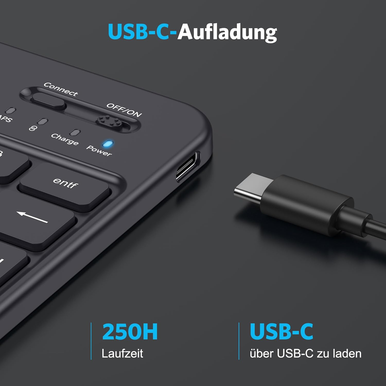 Thumbnail 5 de Emetok Bluetooth Tastatur 24,7×15×0,6 cm ⌨