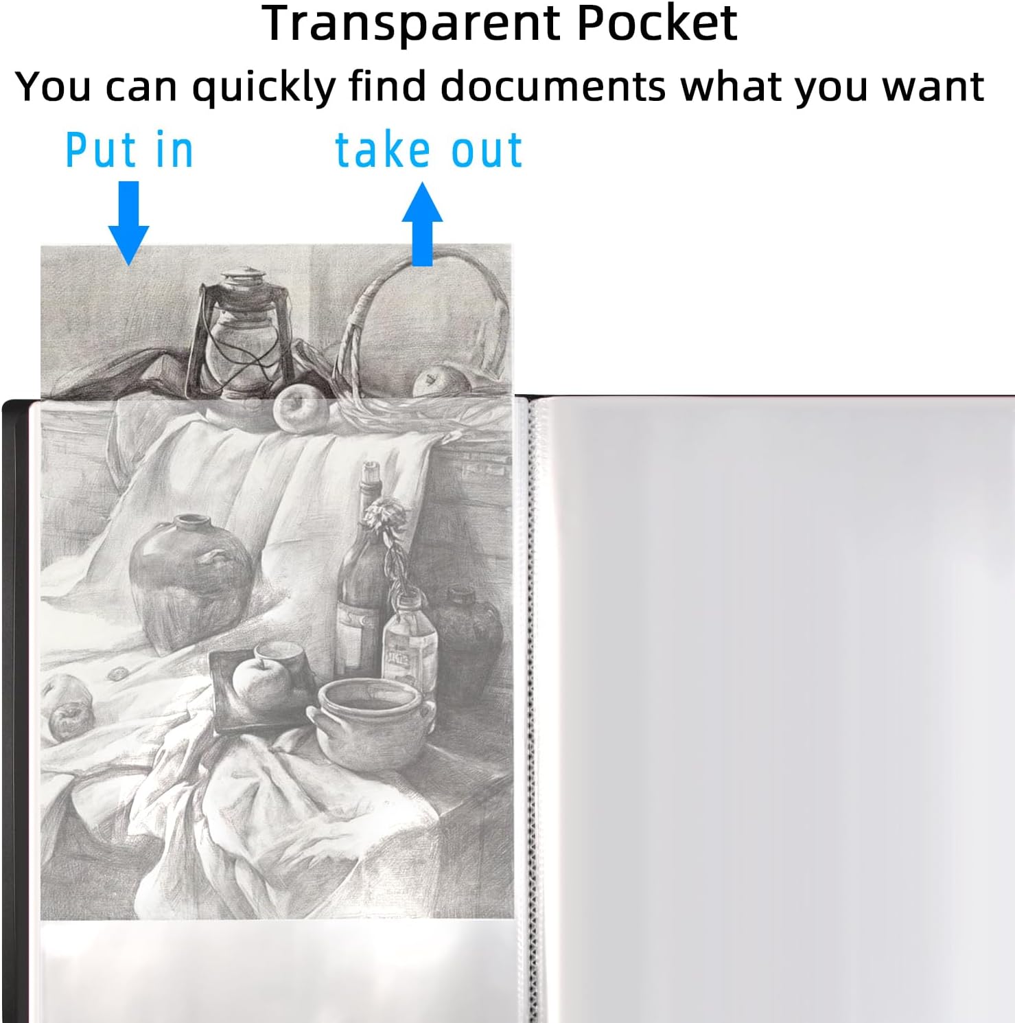 Thumbnail 1 de A4 Presentation Folder Display Book 110 Pockets