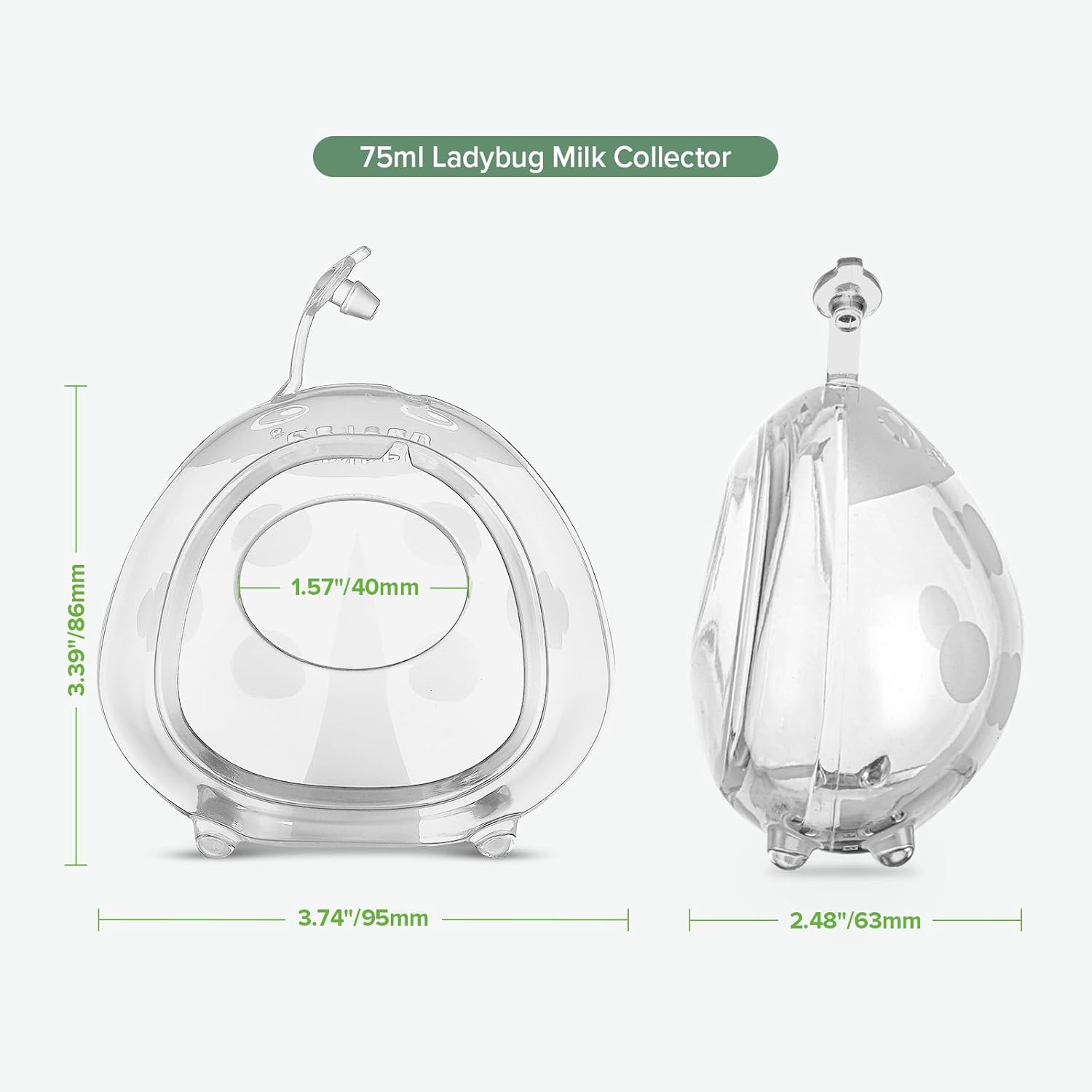 Thumbnail 6 de haakaa 75 ml Coppette raccoglilatte in silicone da protezione capezzolo, 2 pezzi