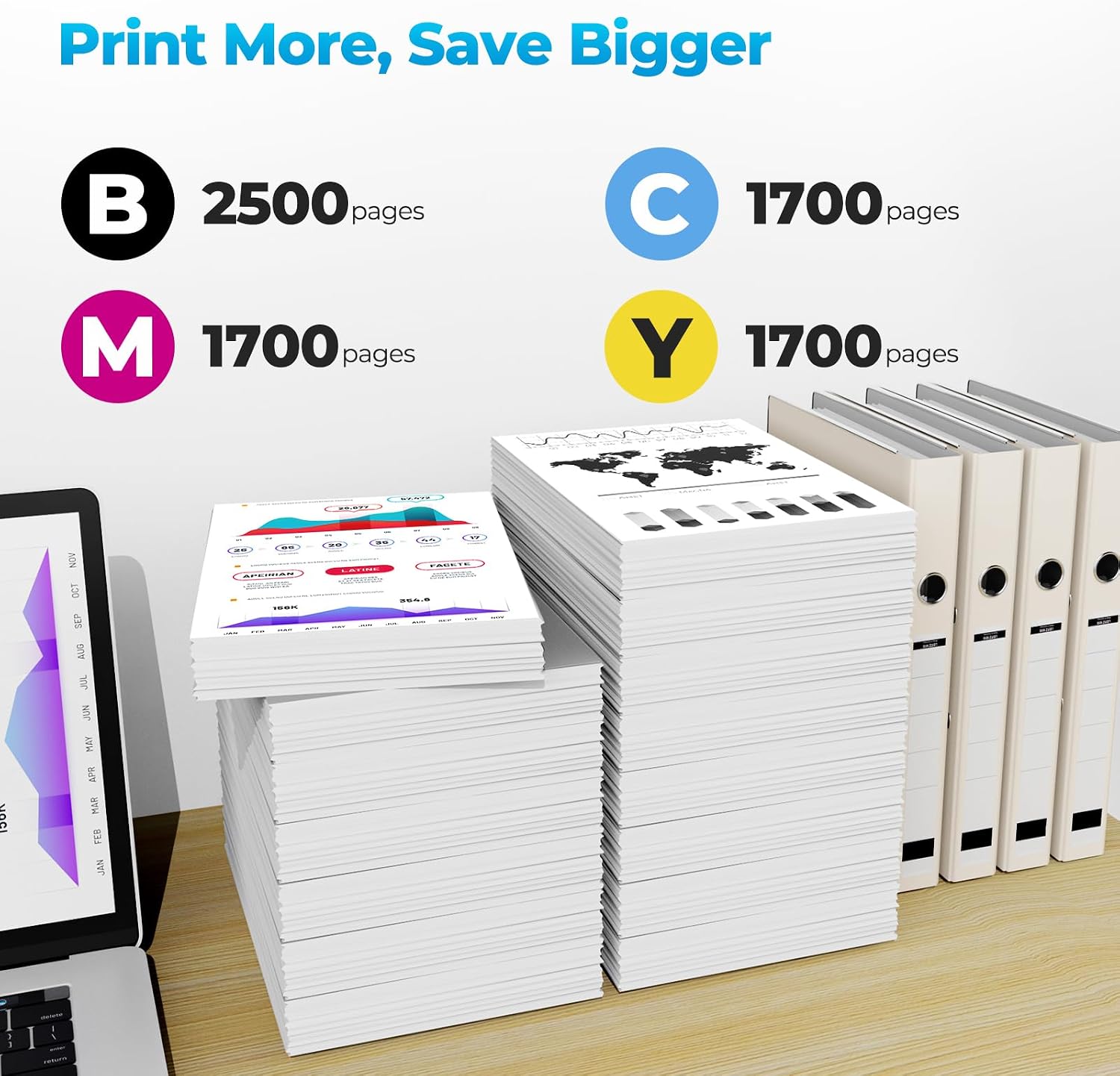 Thumbnail 2 de 950XL 951XL Ink Cartridges Combo Pack for HP OfficeJet Pro 8600–8616 Series