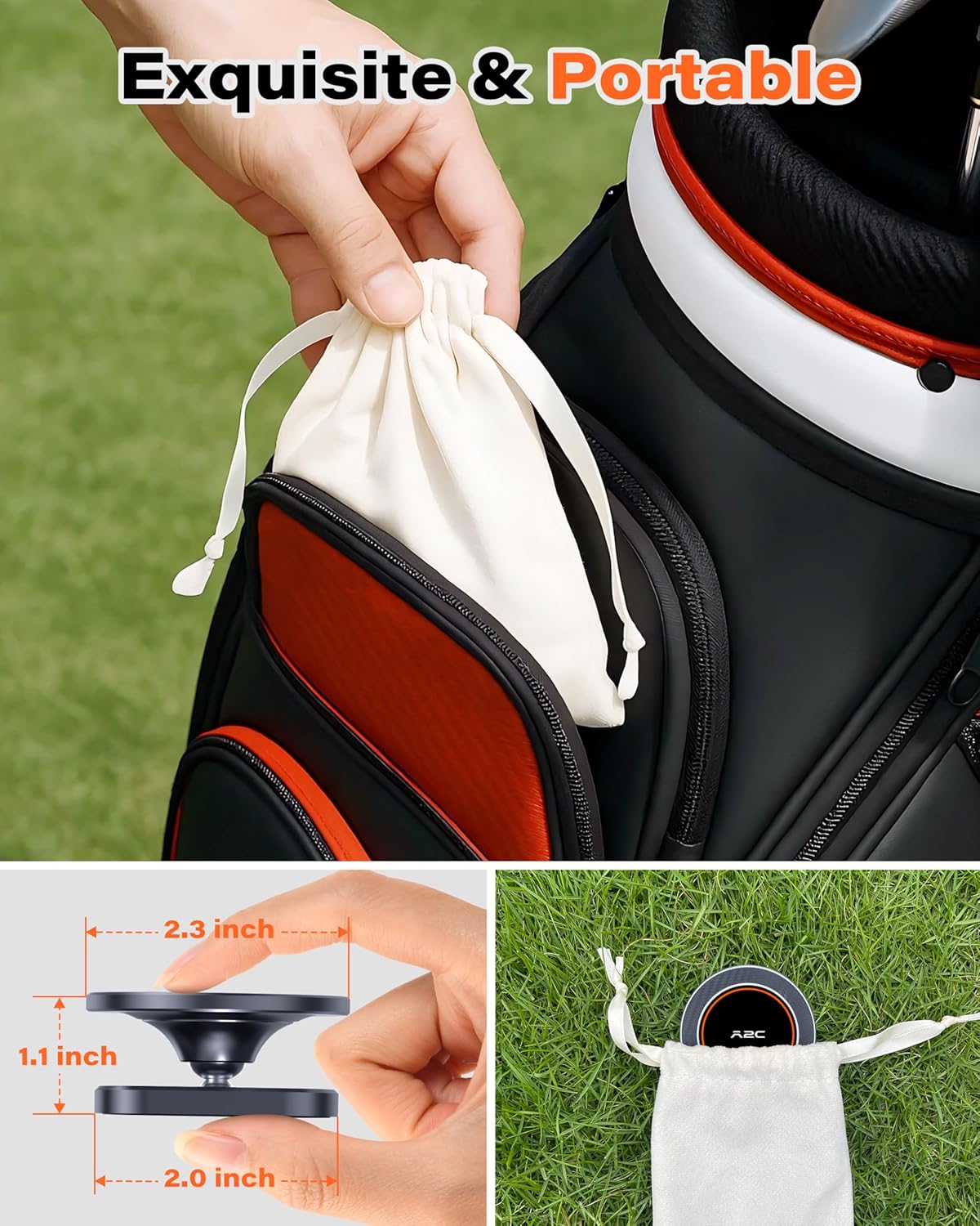 Thumbnail 4 de A2C Alloy Magnetic Golf Cart Phone Holder