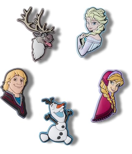 Detalle de Crocs Jibbitz Charms Frozen personajes 5 unidades